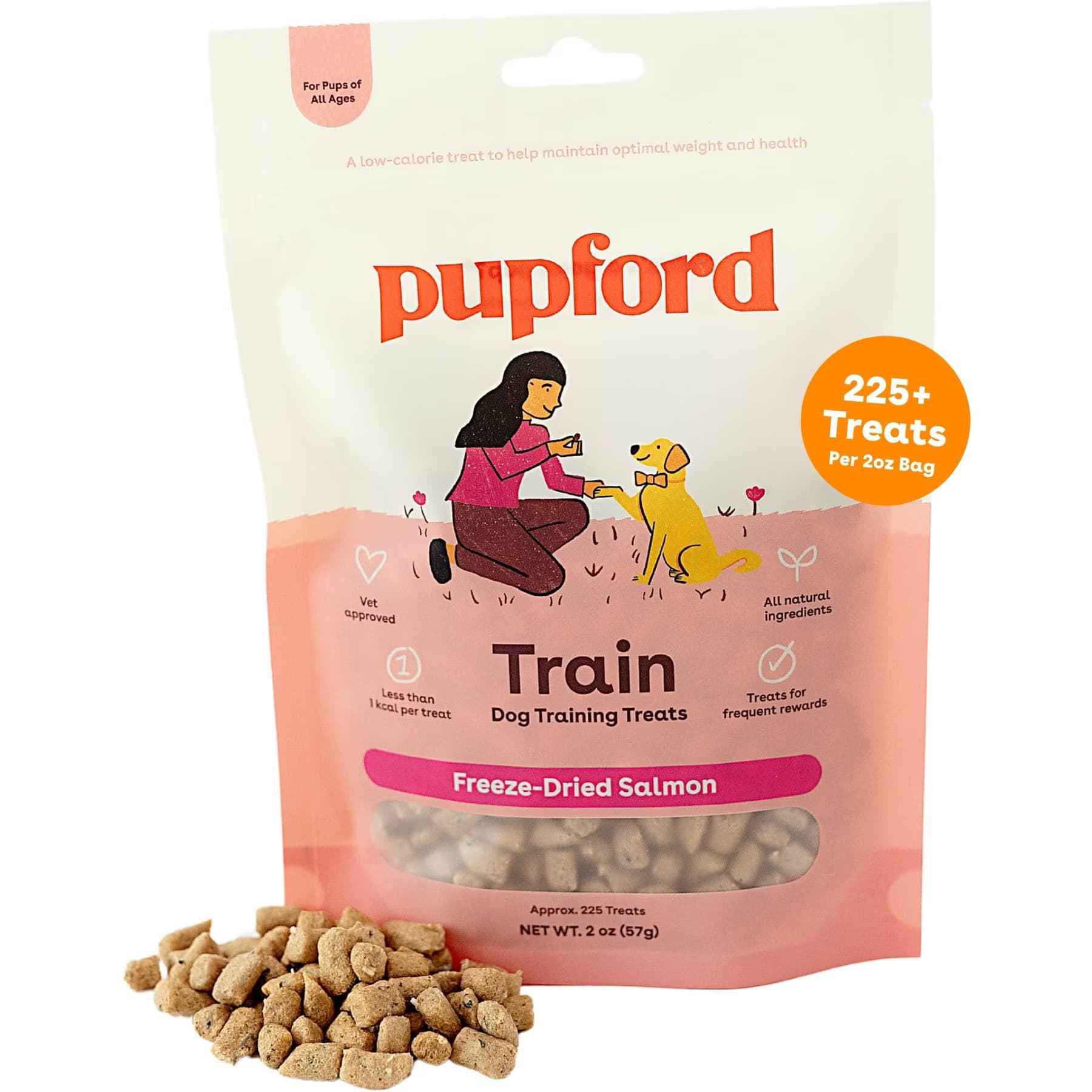 Pupford Train Salmon Natural Freeze-Dried Dog Treats — view 2