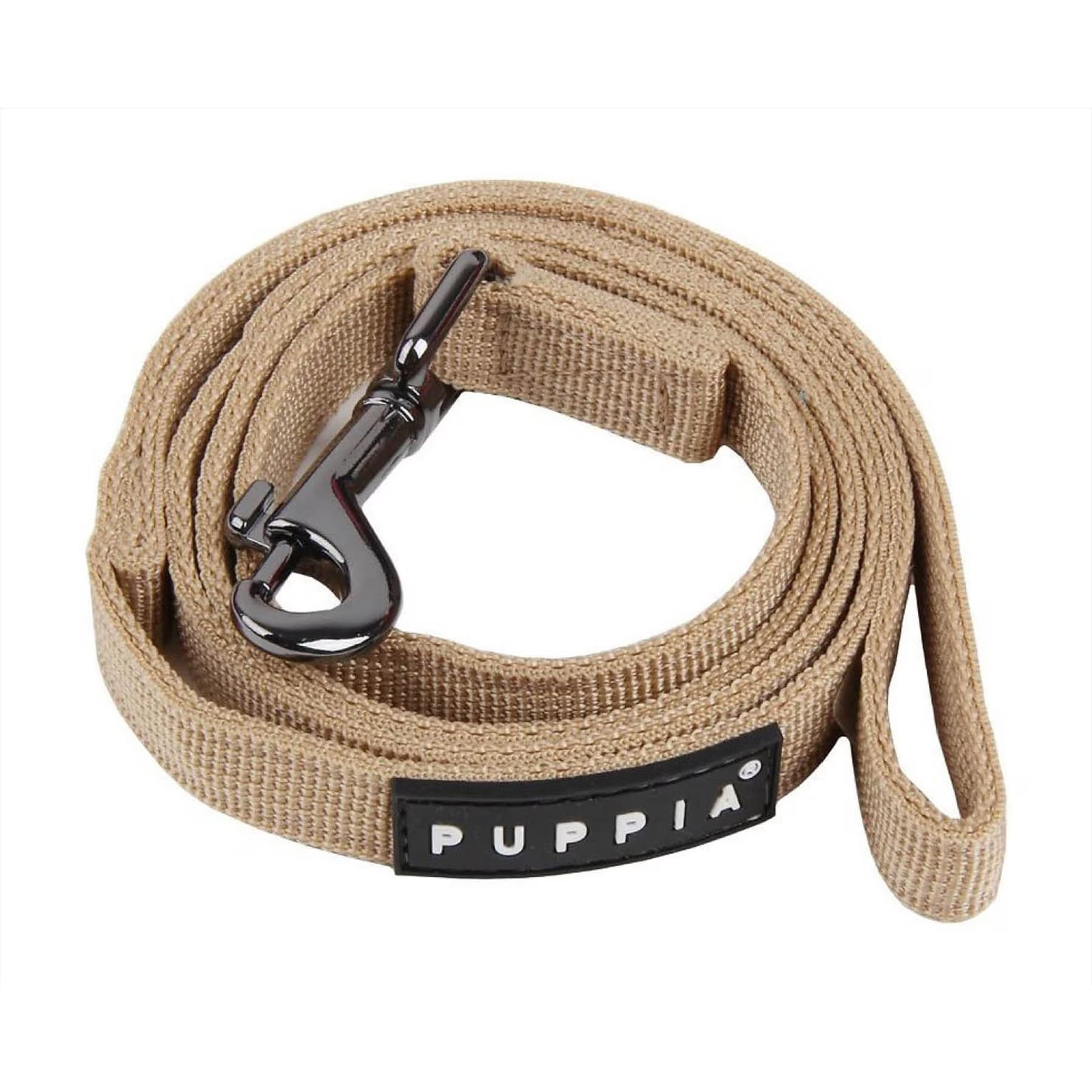 Puppia Puppia Two-Tone Polyester Dog Leash, Beige, Medium: 3.94-ft long, 0.6-in wide