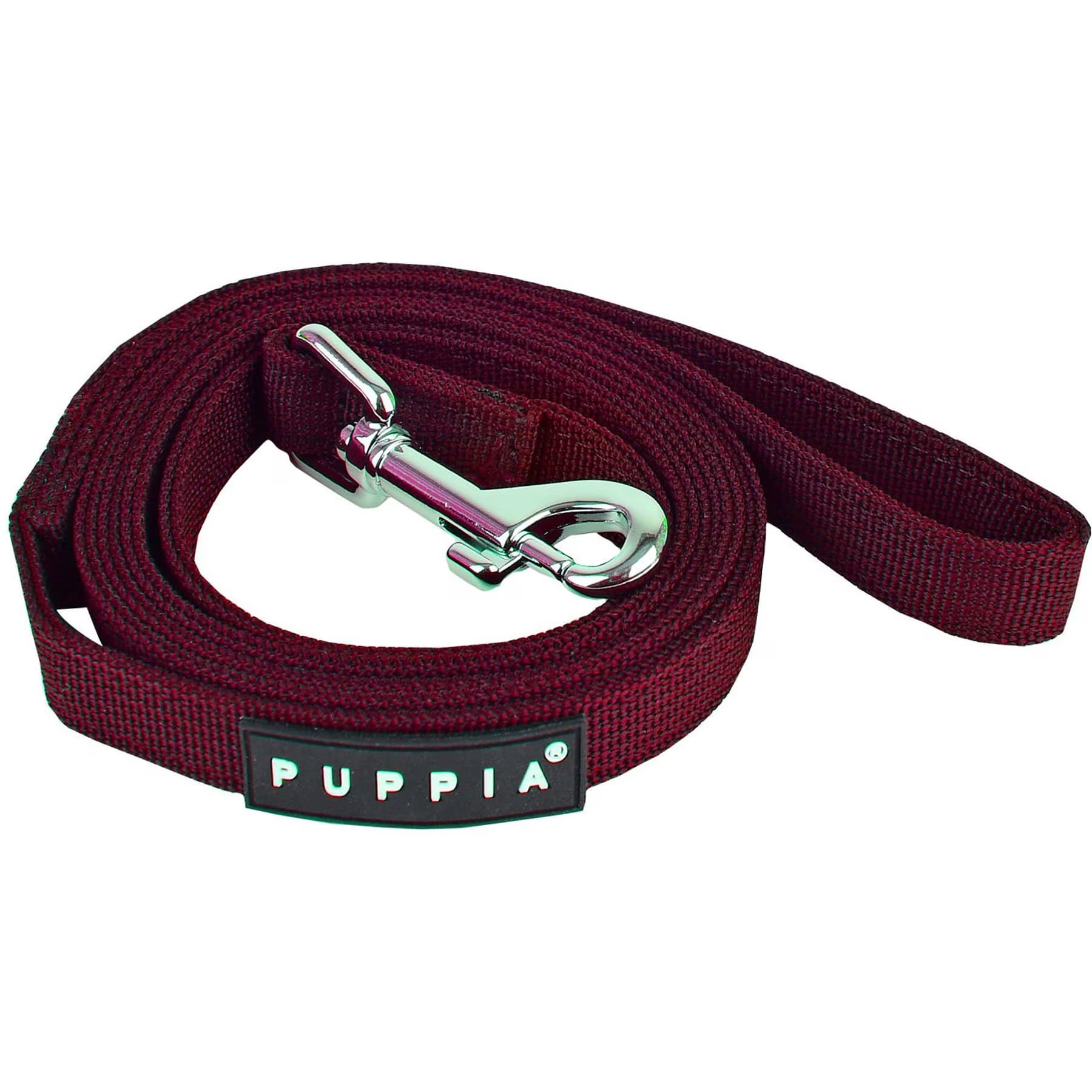 Puppia Puppia Two-Tone Polyester Dog Leash, Wine, Medium: 3.94-ft long, 0.6-in wide
