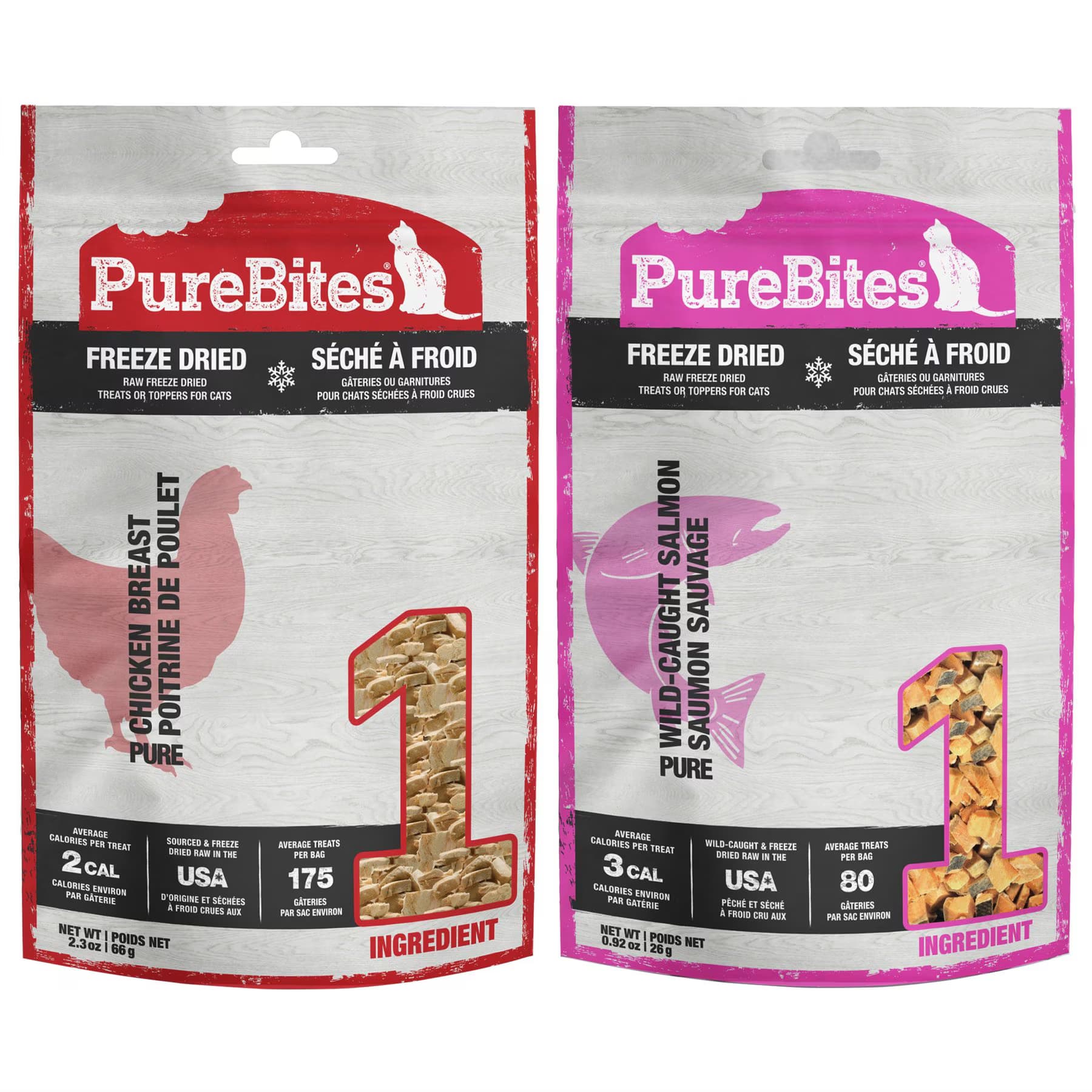 PureBites PureBites Chicken Breast + Salmon Freeze-Dried Raw Cat Treats