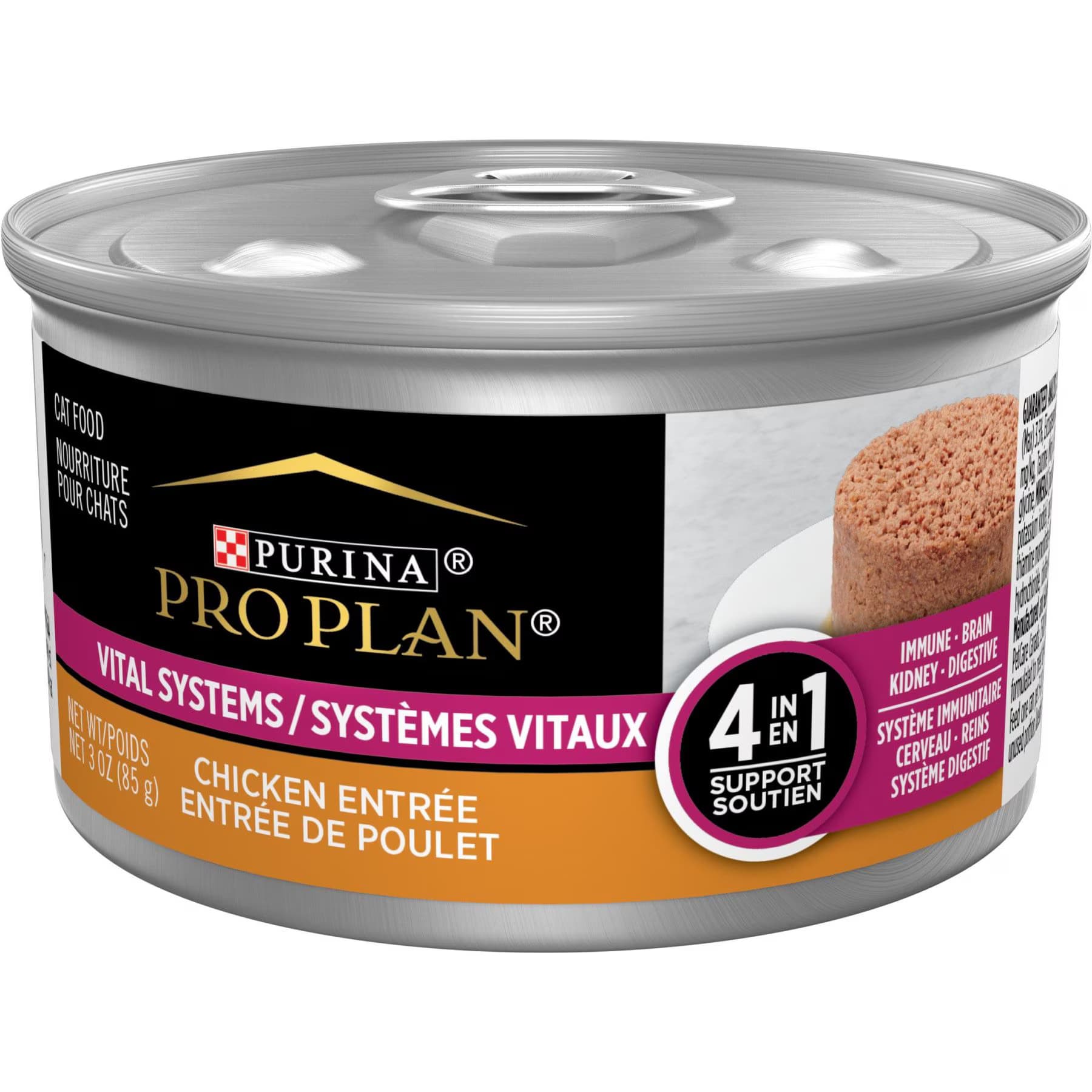 Purina Pro Plan Purina Pro Plan Vital Systems 4-in-1 Support Chicken Entrée Pate Wet Cat Food
