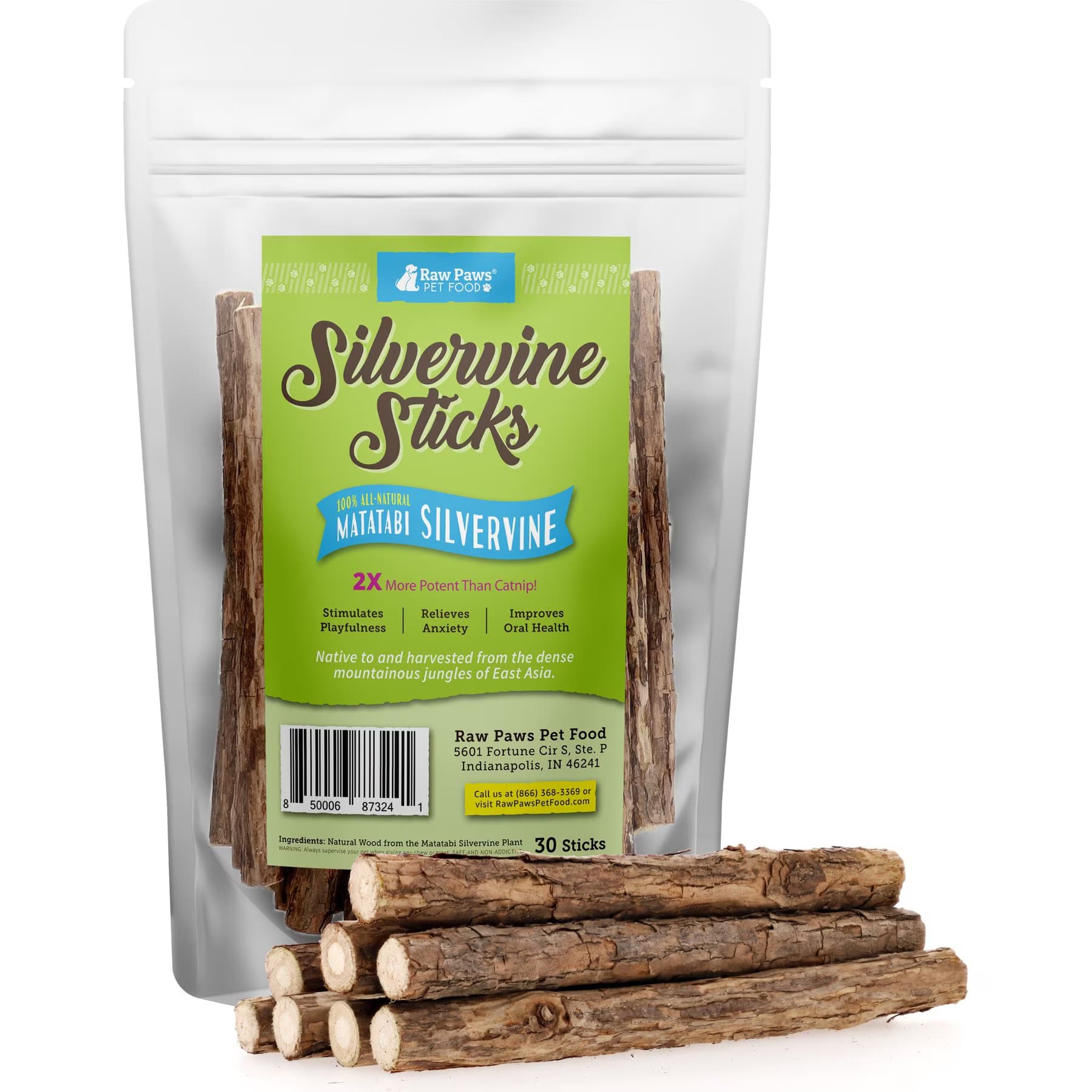 Raw Paws Raw Paws Silvervine Sticks Cat Chew Toy
