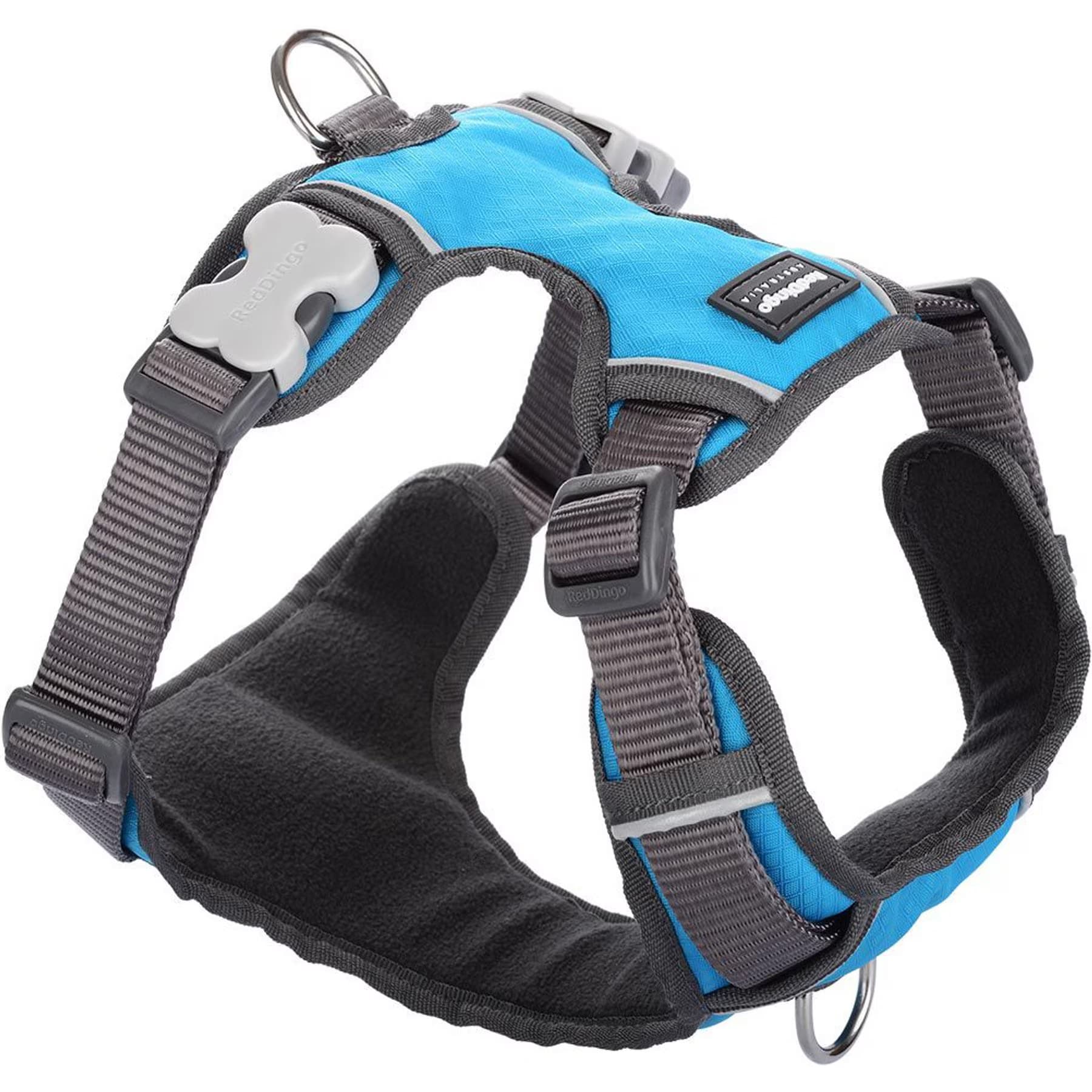 Red Dingo Red Dingo Padded Dog Harness, Turquoise, Extra Large