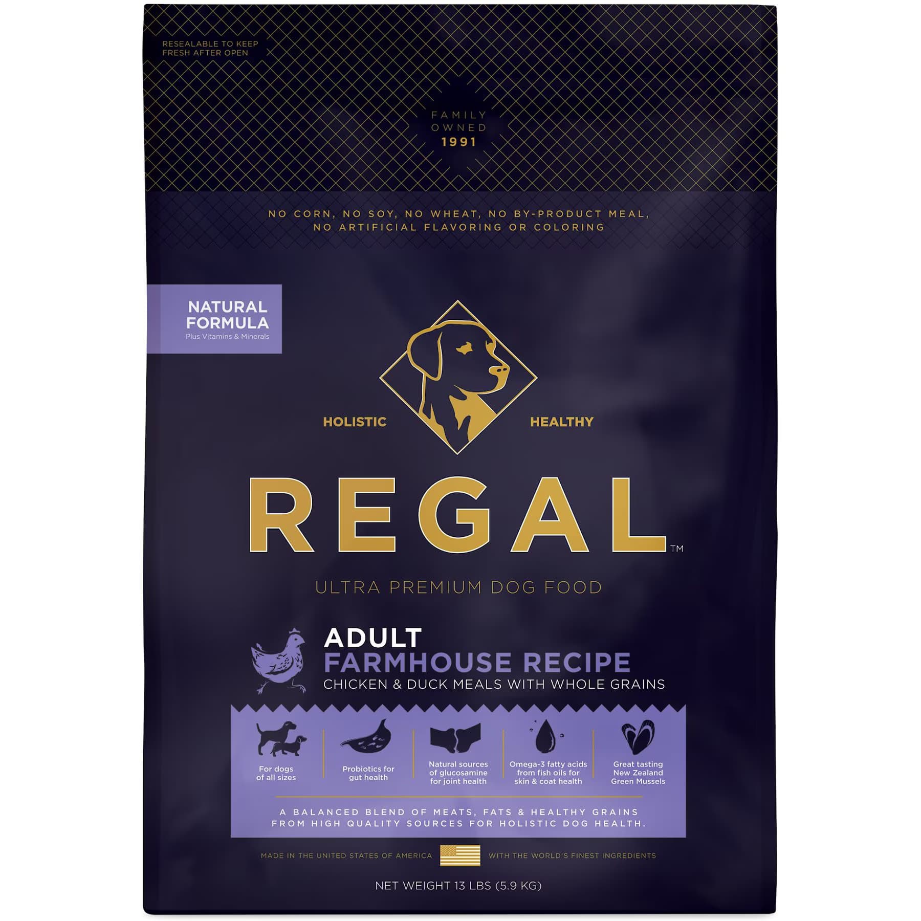 Regal Pet Foods Regal Pet Foods Farmhouse Recipe Chicken & Duck Meals Whole Grains Adult Dry Dog Food