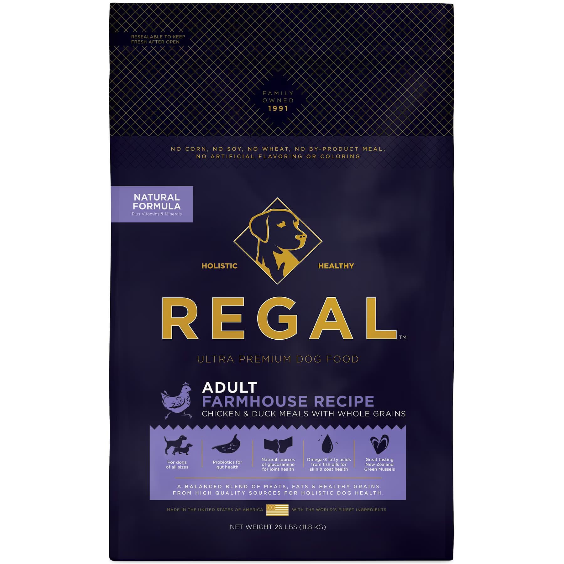 Regal Pet Foods Farmhouse Recipe Chicken & Duck Meals Whole Grains Adult Dry Dog Food — view 2