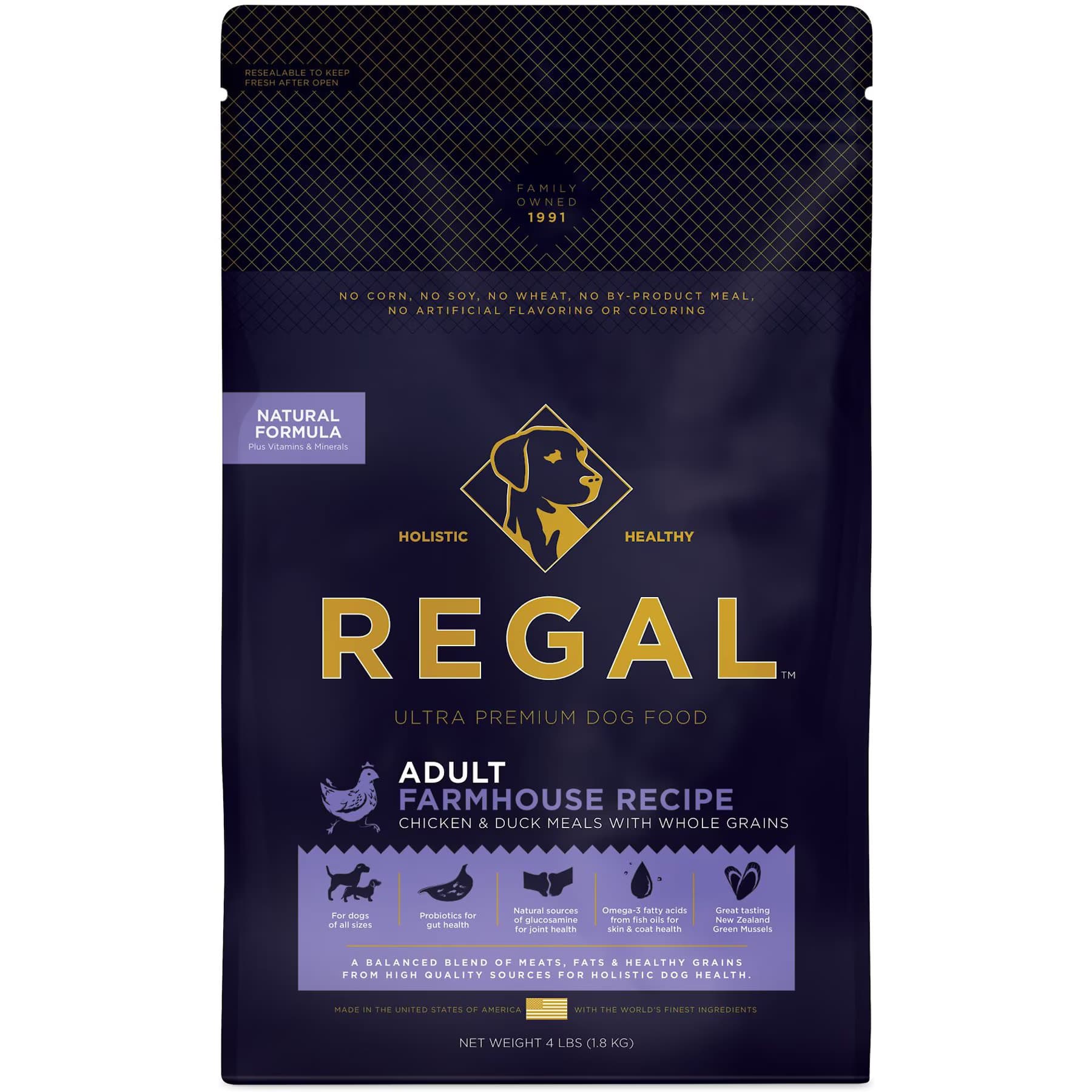Regal Pet Foods Farmhouse Recipe Chicken & Duck Meals Whole Grains Adult Dry Dog Food — view 3