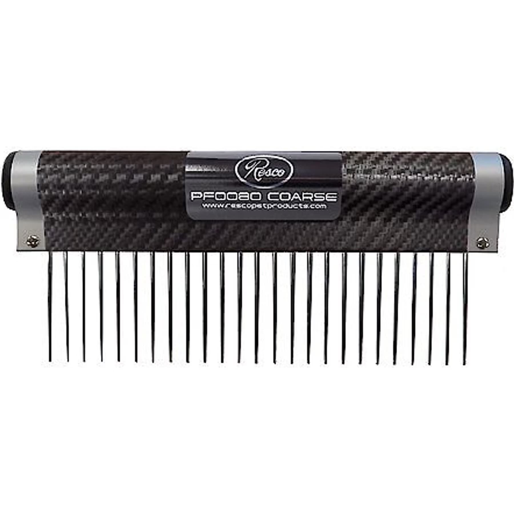 Resco Resco Wrap Comb for Dogs, Cats & Small Pets, Coarse 1.5-in Pin, Carbon Fiber