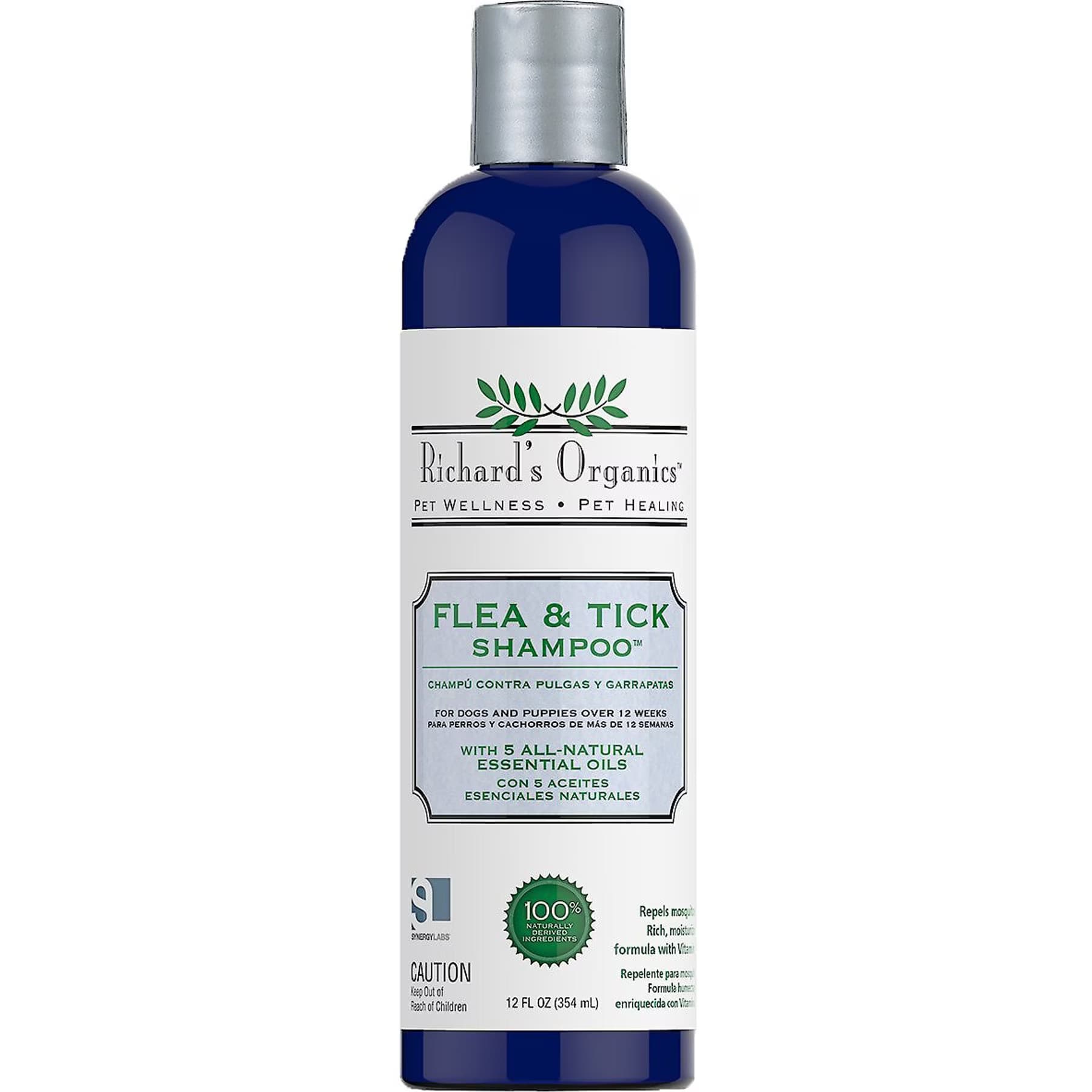 Richard's Organics Richard’s Organics Flea & Tick Shampoo, 12-fl oz bottle