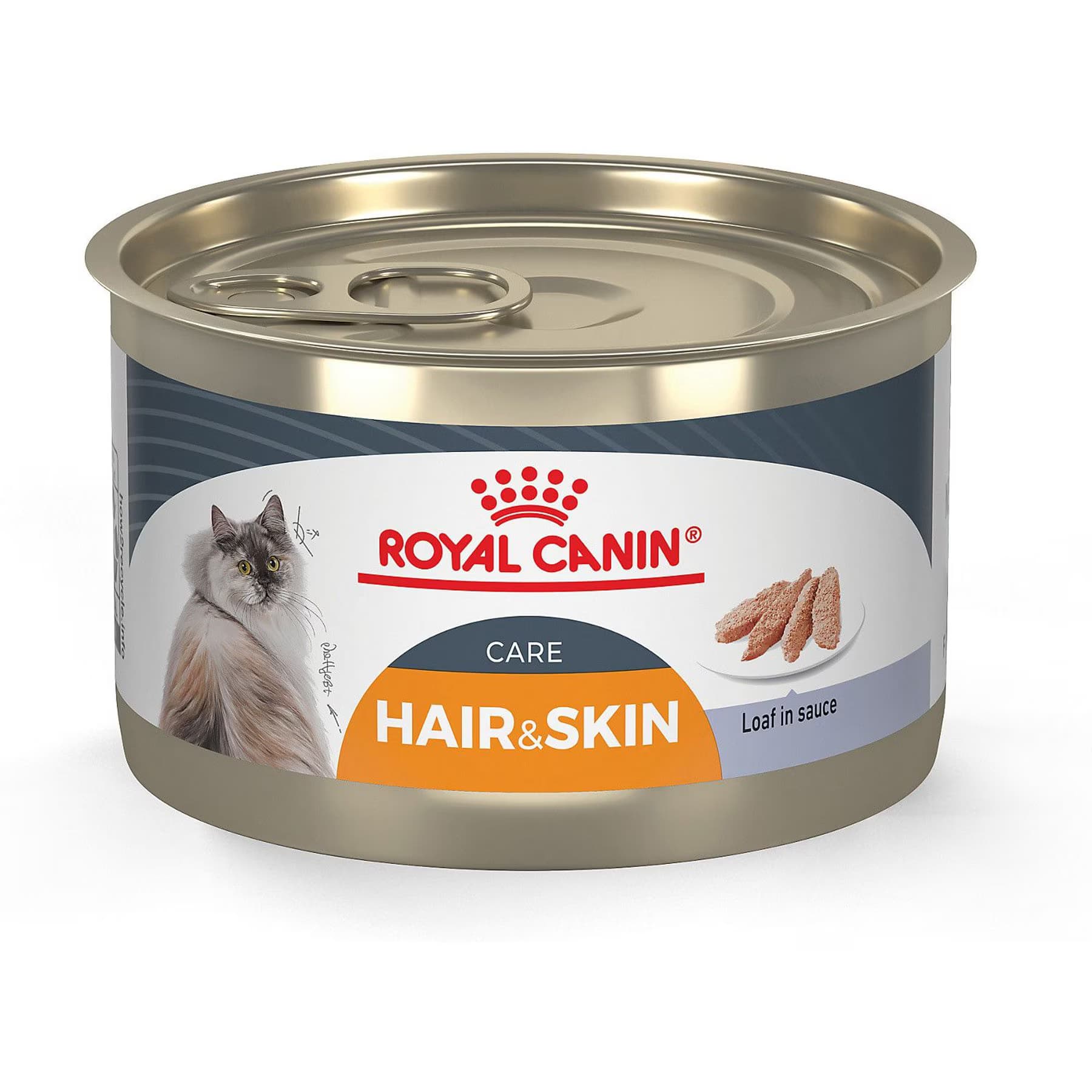 Royal Canin Royal Canin Feline Care Nutrition Hair & Skin Care Loaf Pate Adult Loaf in Sauce Wet Cat Food, 5.8-oz