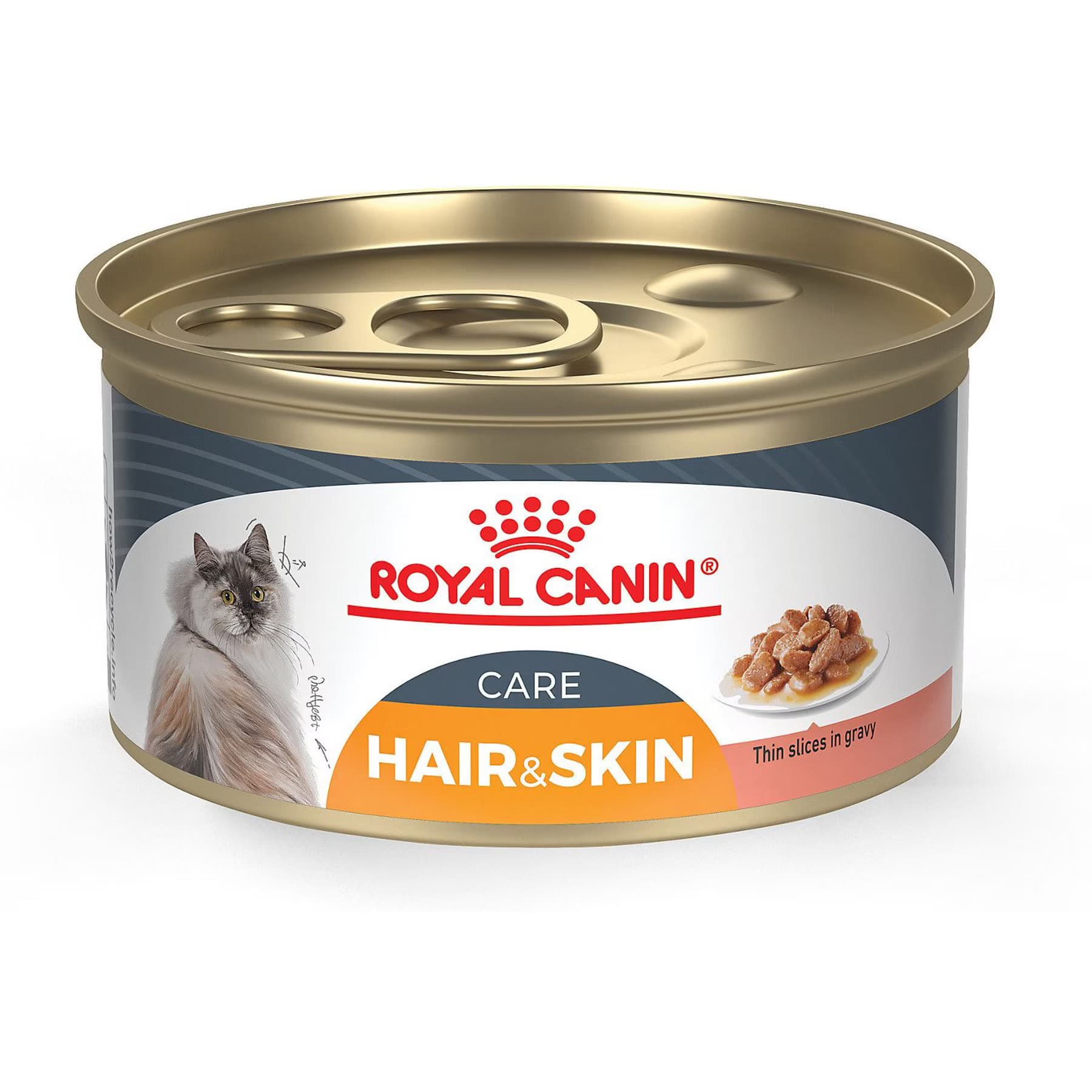 Royal Canin Royal Canin Feline Care Nutrition Hair & Skin Care Thin Slices in Gravy Canned Cat Food
