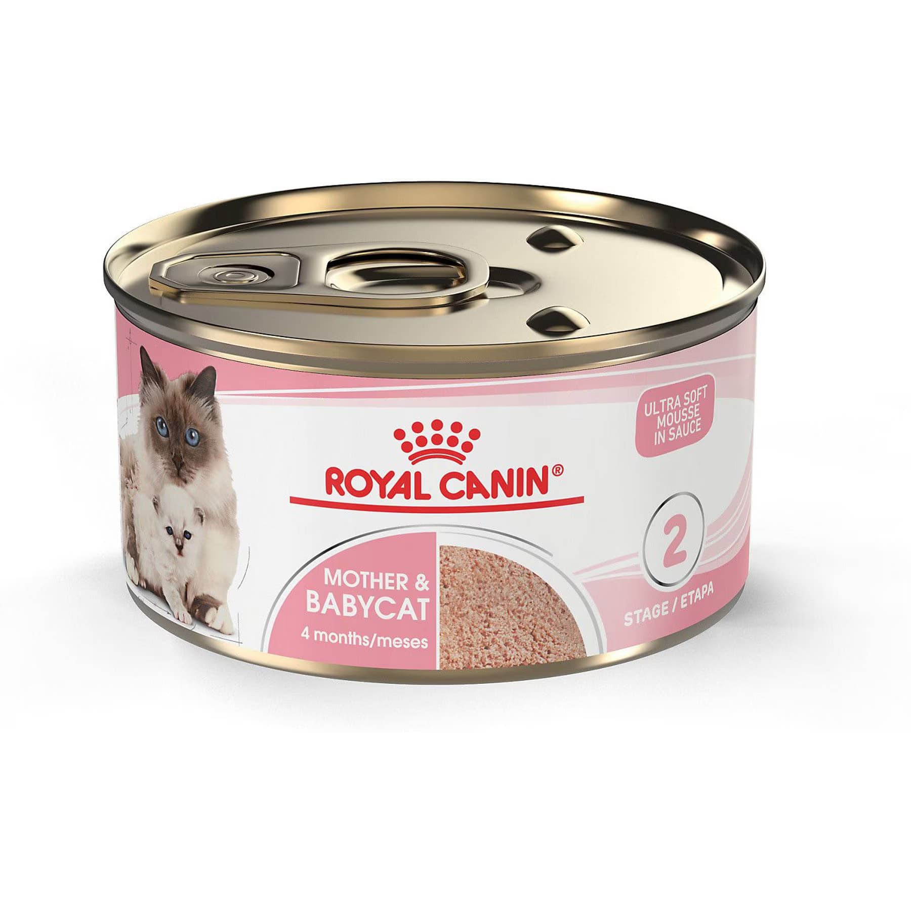 Royal Canin Mother & Babycat Ultra-Soft Mousse in Sauce Wet Cat Food for New Kittens & Nursing or Pregnant Mother Cats, 3-oz — view 3