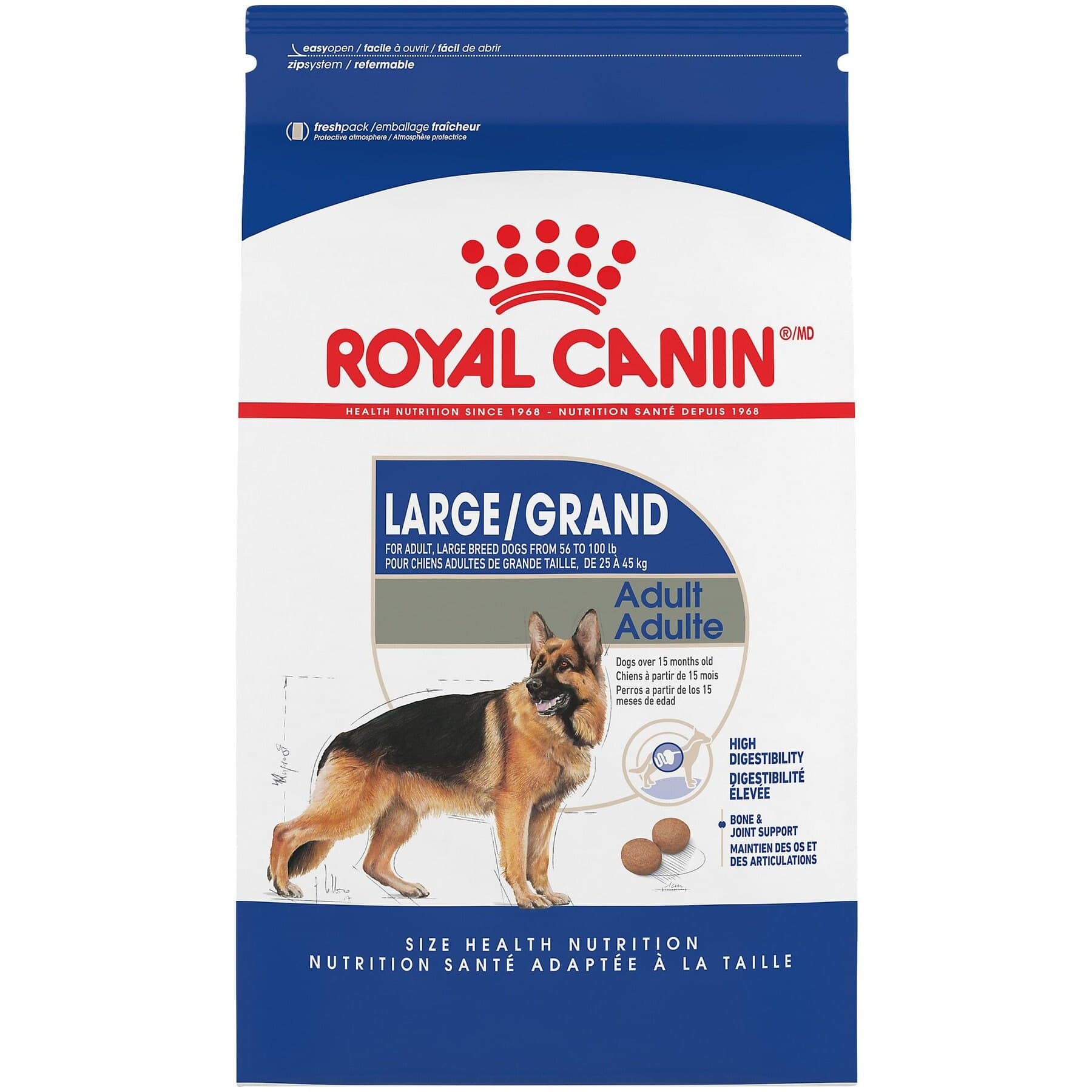 Royal Canin Size Health Nutrition Large Adult Dry Dog Food, 60-lb bundle — view 7