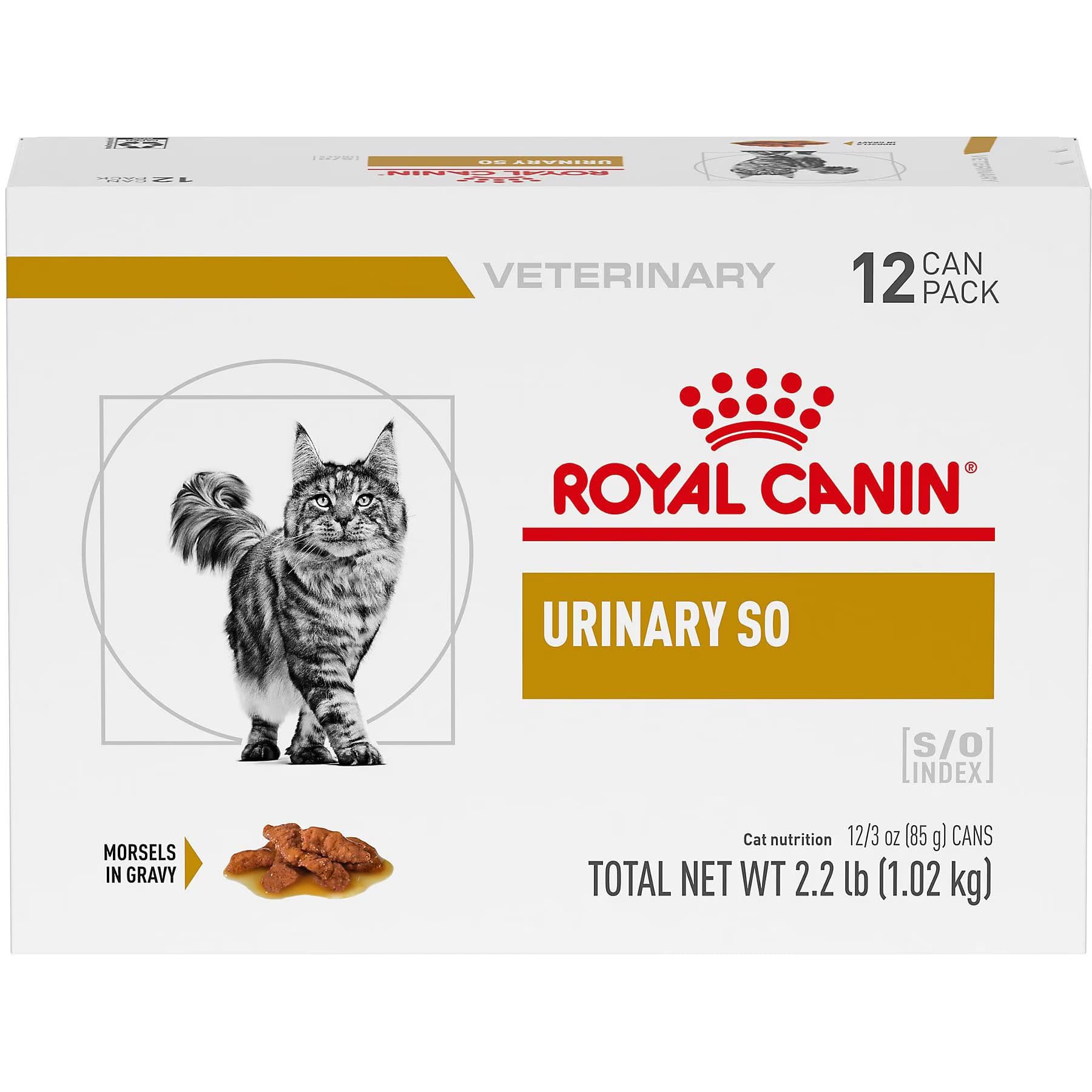 Royal Canin Veterinary Diet Adult Urinary SO Morsels in Gravy Canned Cat Food — view 3