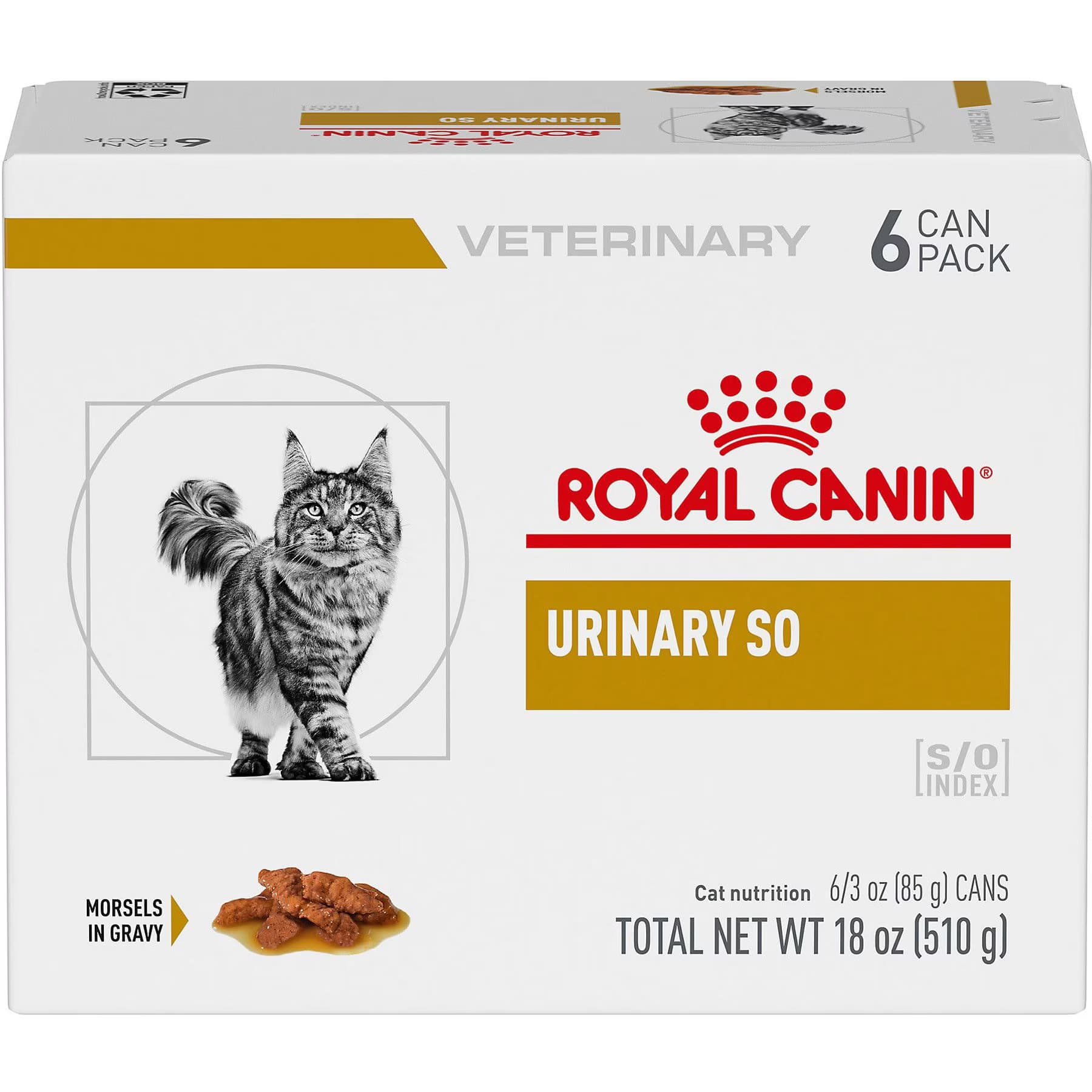 Royal Canin Veterinary Diet Adult Urinary SO Morsels in Gravy Canned Cat Food — view 2