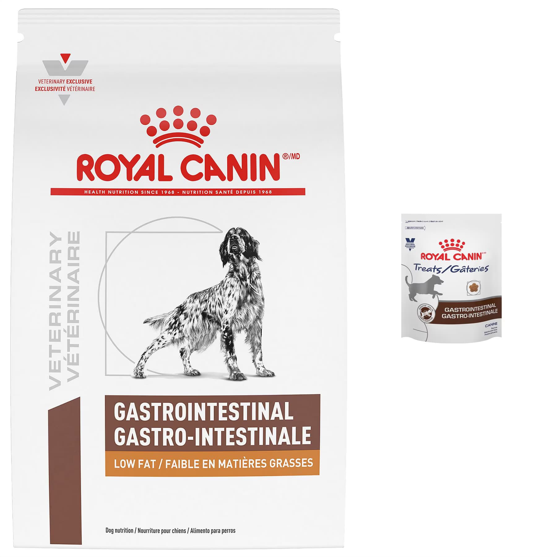 Royal Canin Veterinary Diet Royal Canin Veterinary Diet Gastrointestinal Low Fat Dry Dog Food + Treats
