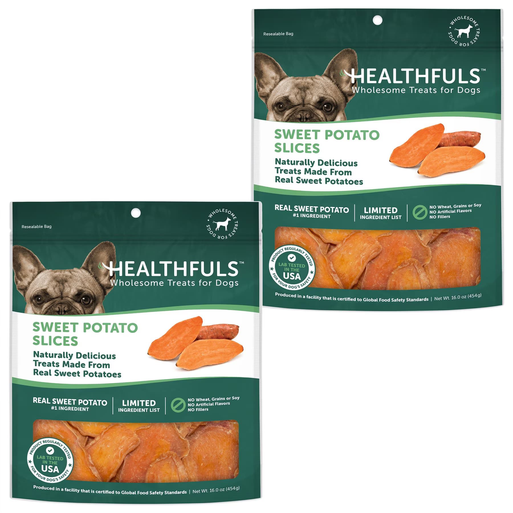 Healthfuls Healthfuls Sweet Potato Slices Dog Treats, 32-oz bundle