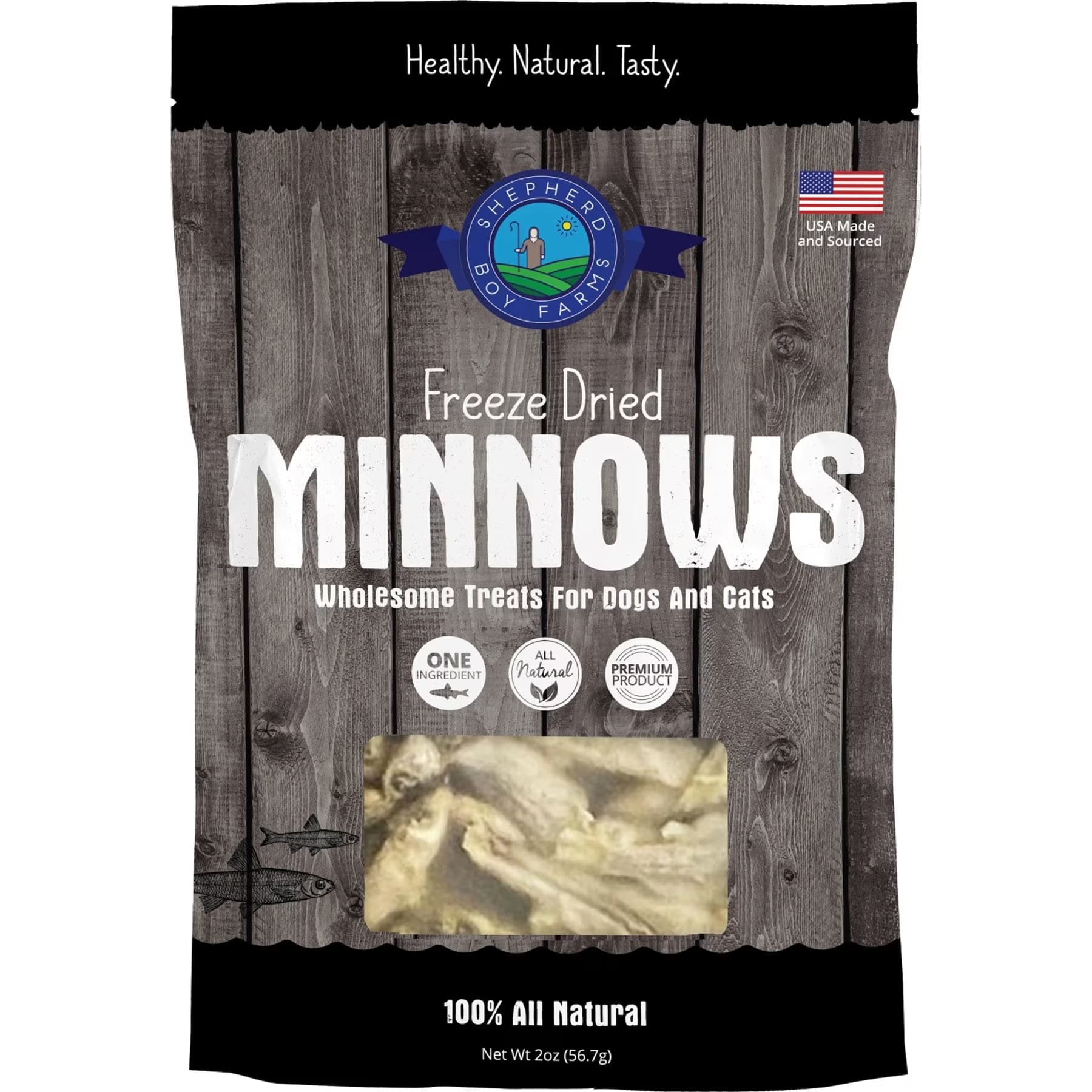 Shepherd Boy Farms Minnows Freeze-Dried Dog & Cat Treats — view 2