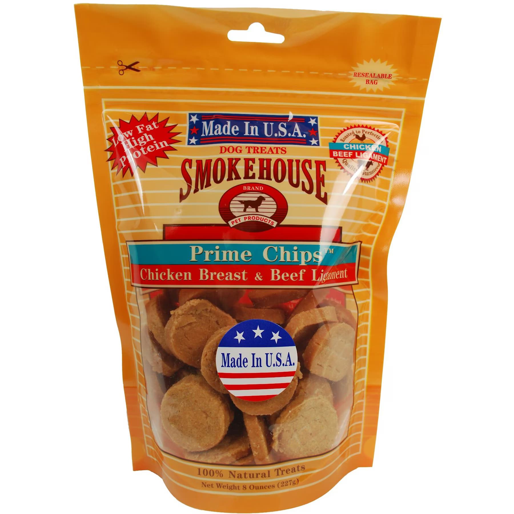 Smokehouse Smokehouse USA Chicken Breast & Beef Ligament Prime Chips Dog Treats — Chicken & Beef Ligament