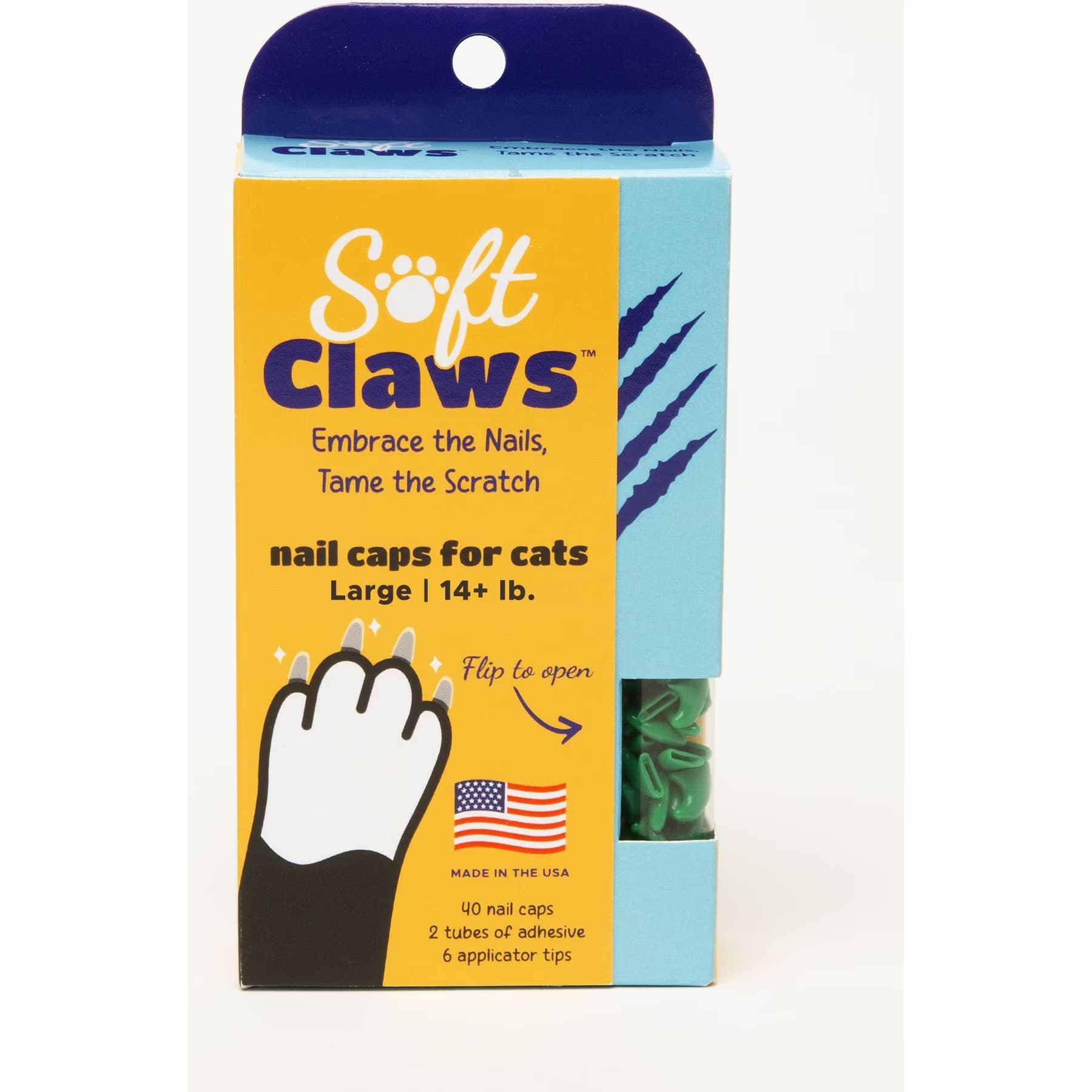 Soft Claws Green Soft Claws Cat Nail Caps