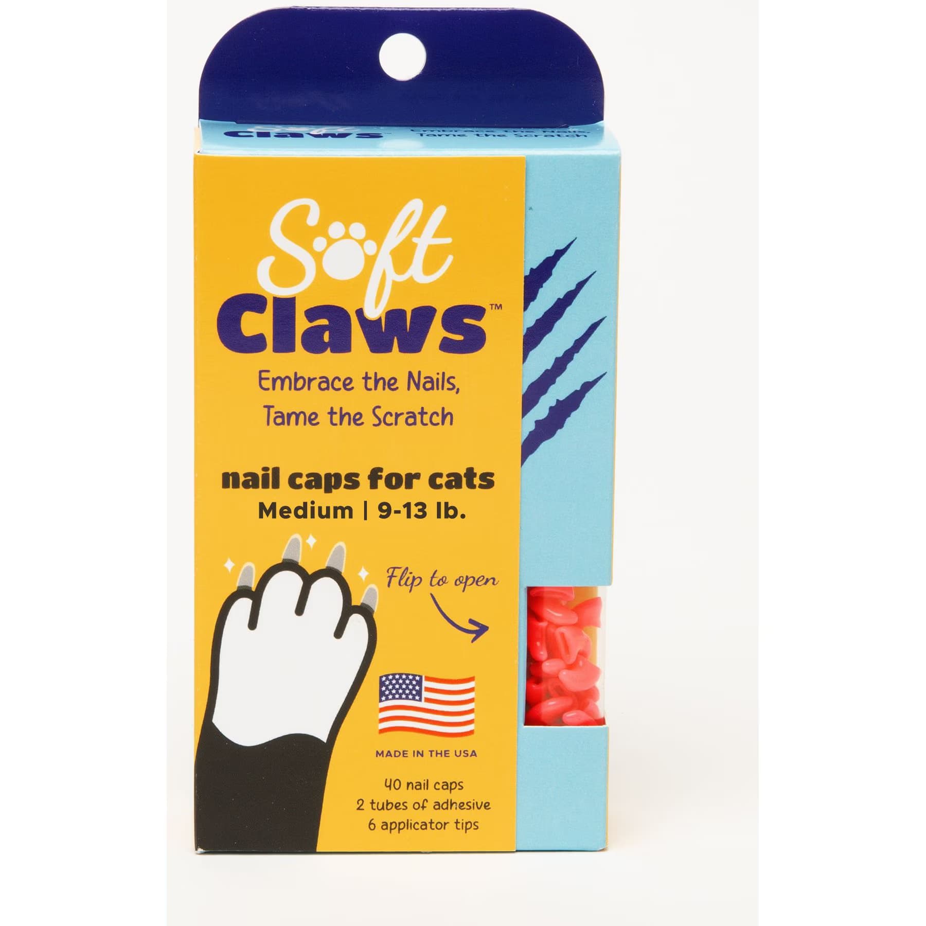 Pink Soft Claws Cat Nail Caps — view 2