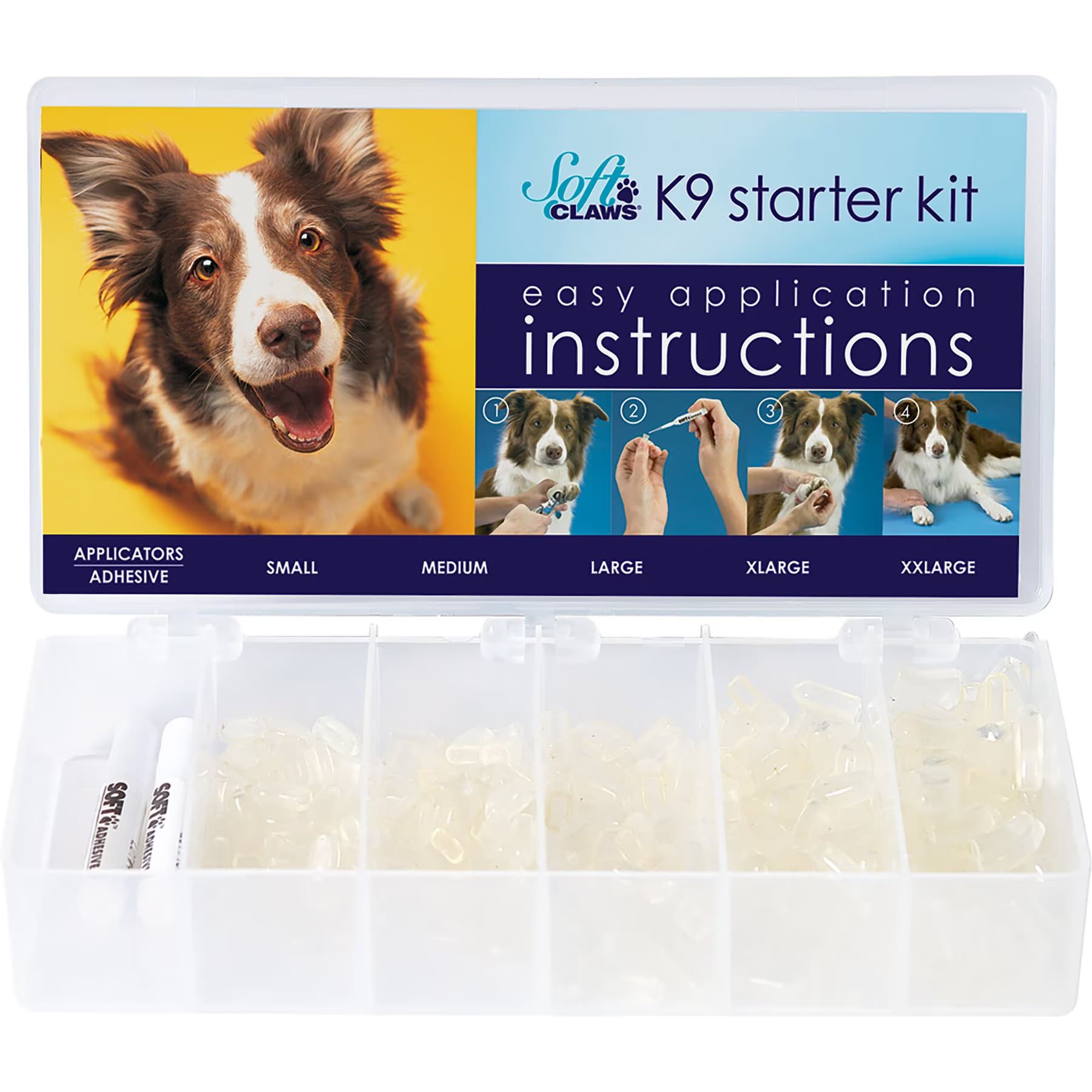 Soft Claws Soft Claws Dog Nail Caps Starter Kit, Clear