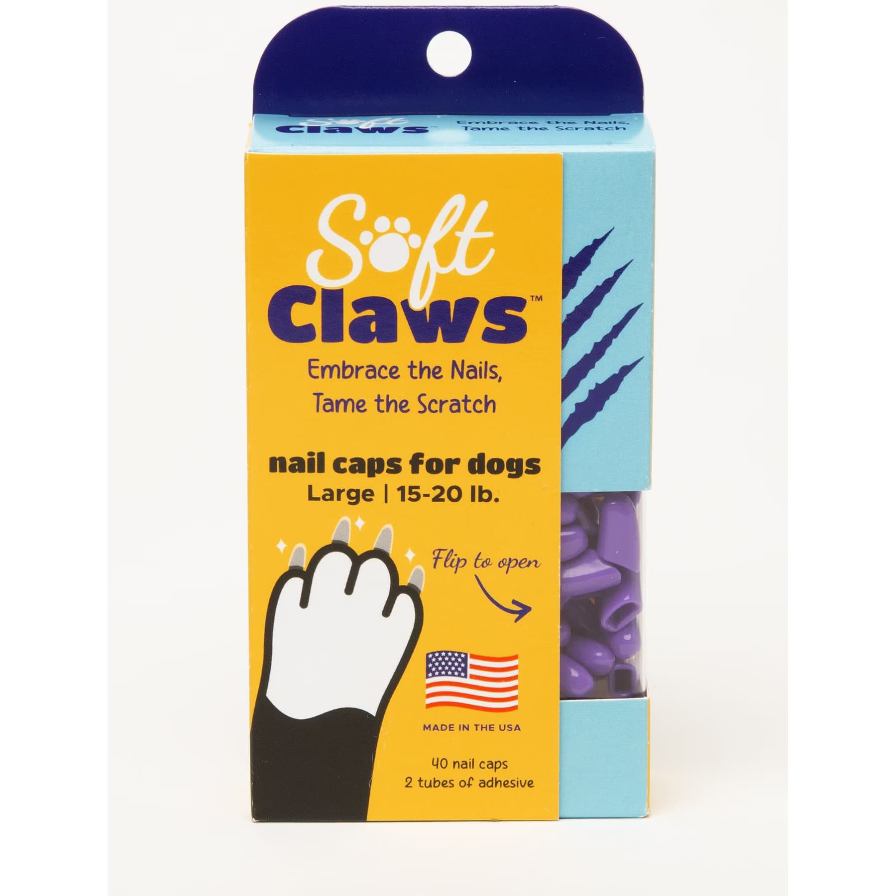 Purple Soft Claws Nail Caps for Dogs — view 3