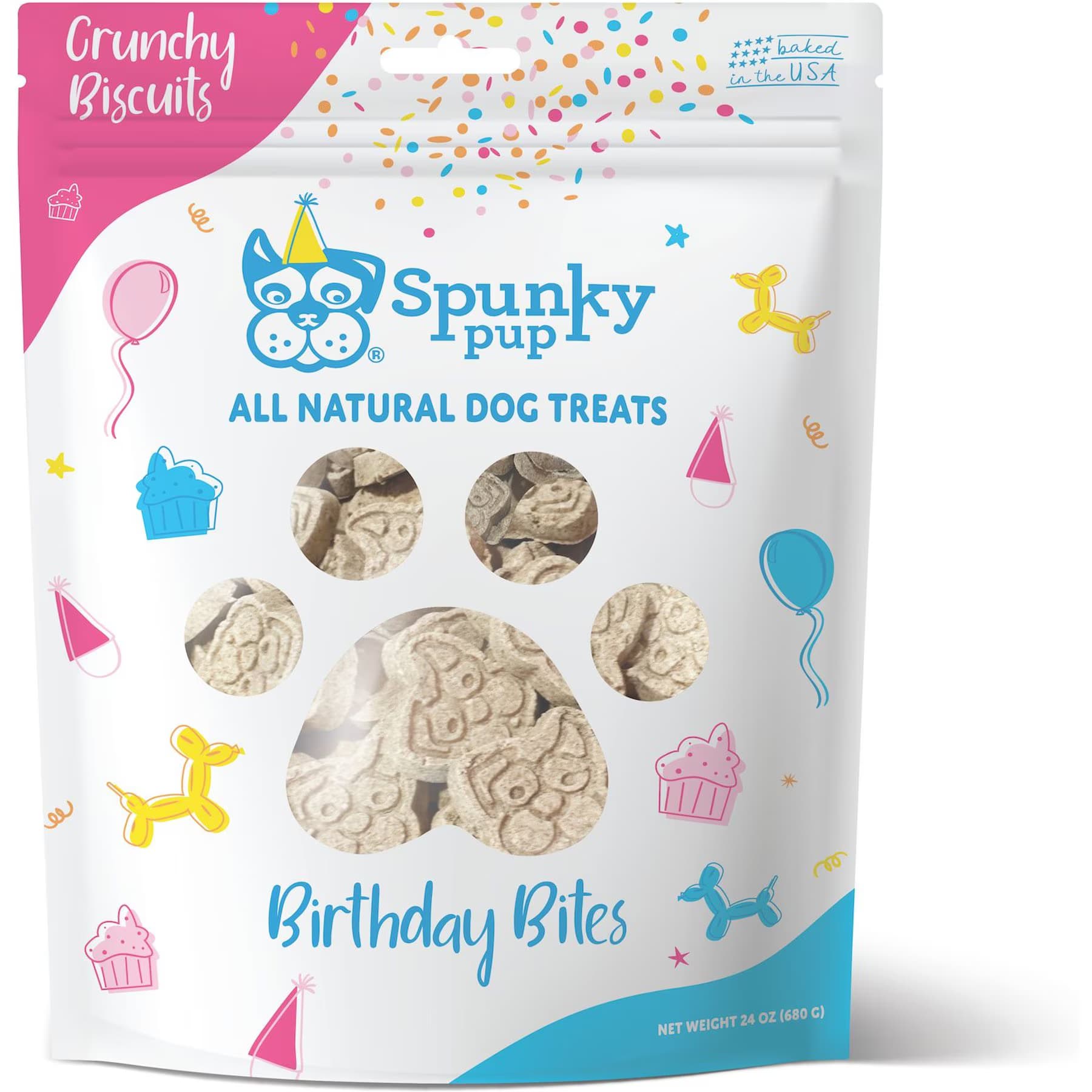 Spunky Pup Spunky Pup Birthday Bites Peanut Butter Biscuits Crunchy Dog Treats