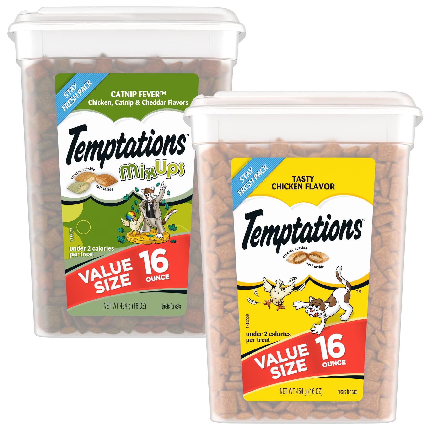 Temptations Temptations MixUps Catnip Fever Flavor + Classic Tasty Chicken Flavor Soft & Crunchy Cat Treats