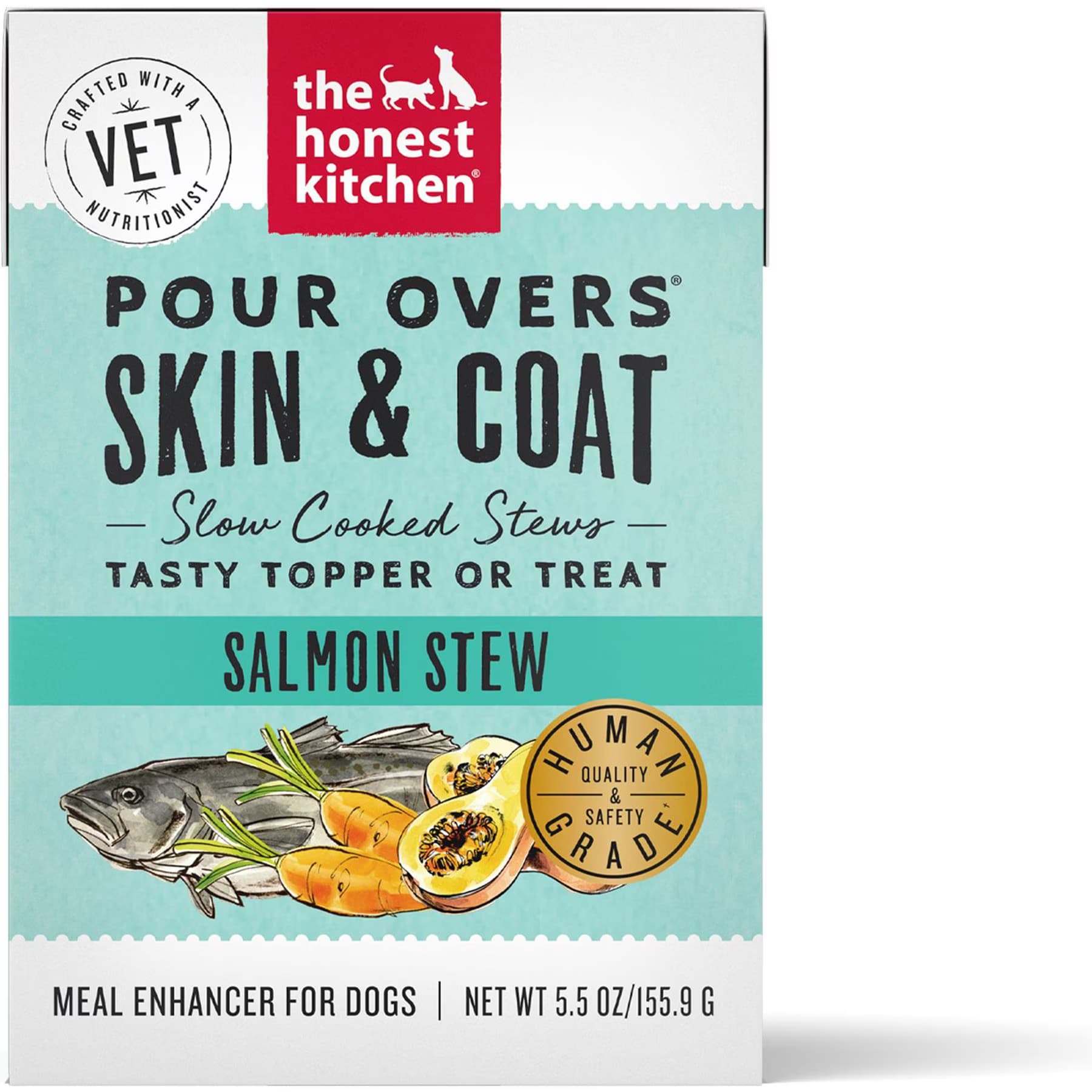 The Honest Kitchen The Honest Kitchen Human Grade Functional POUR OVERS Skin & Coat Salmon Stew Dog Food Topper