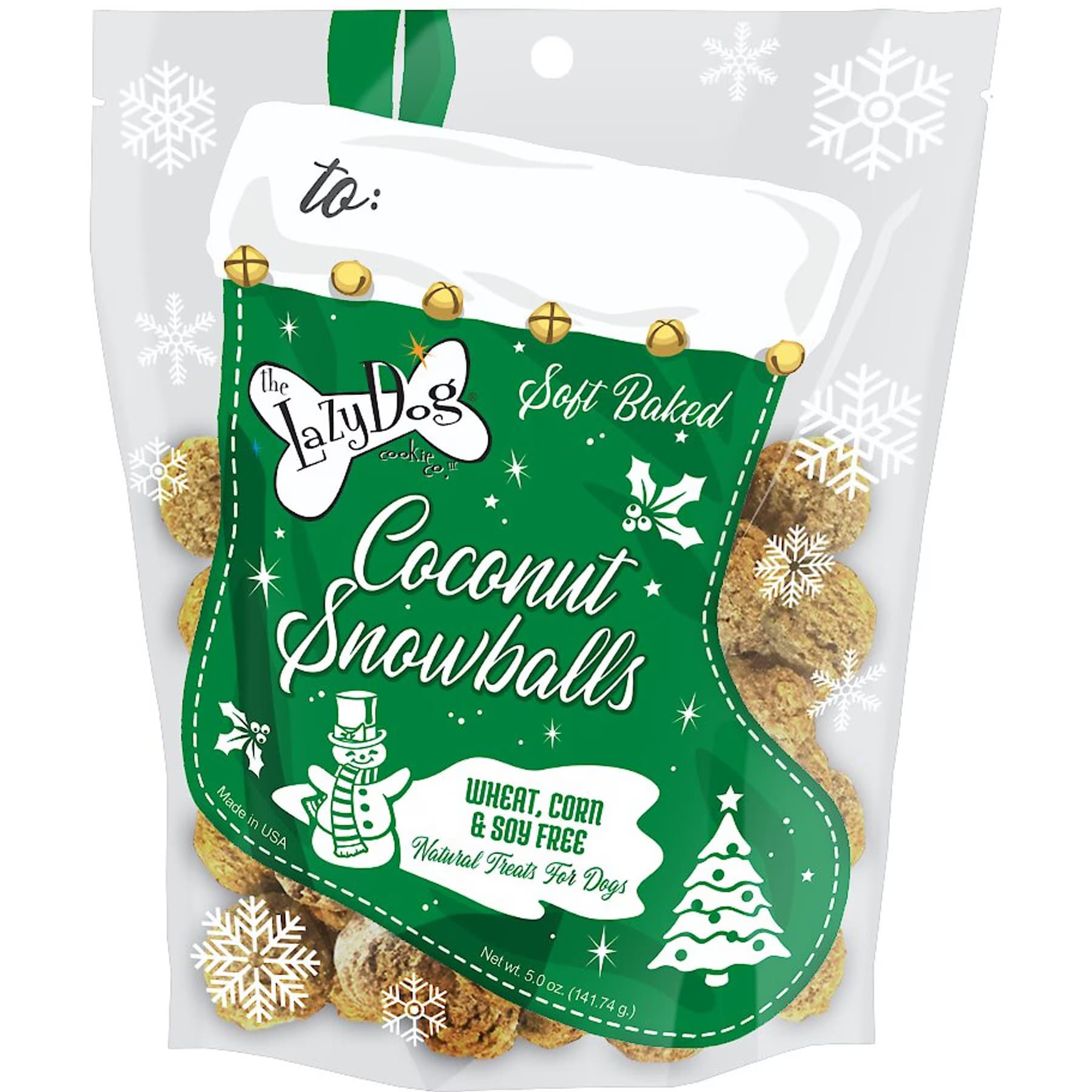 The Lazy Dog Cookie Co. The Lazy Dog Cookie Co. Coconut Snowballs Stocking Dog Treats