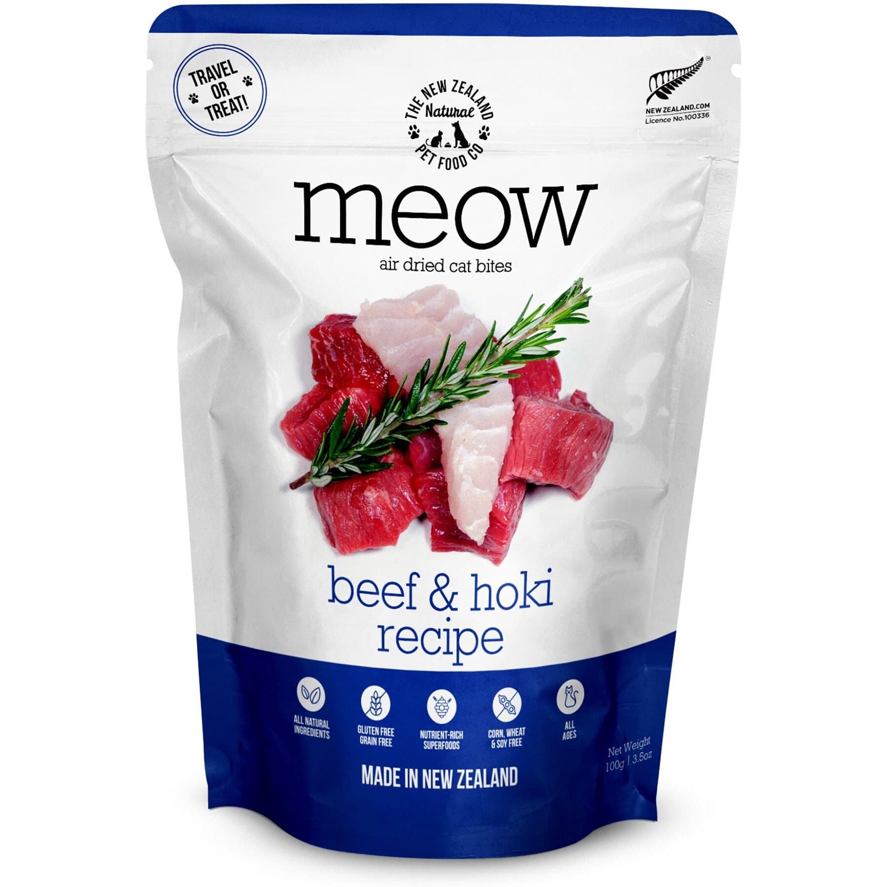 The New Zealand Natural Pet Food Co. The New Zealand Natural Pet Food Co. Meow Beef & Hoki Air Dried Cat Food