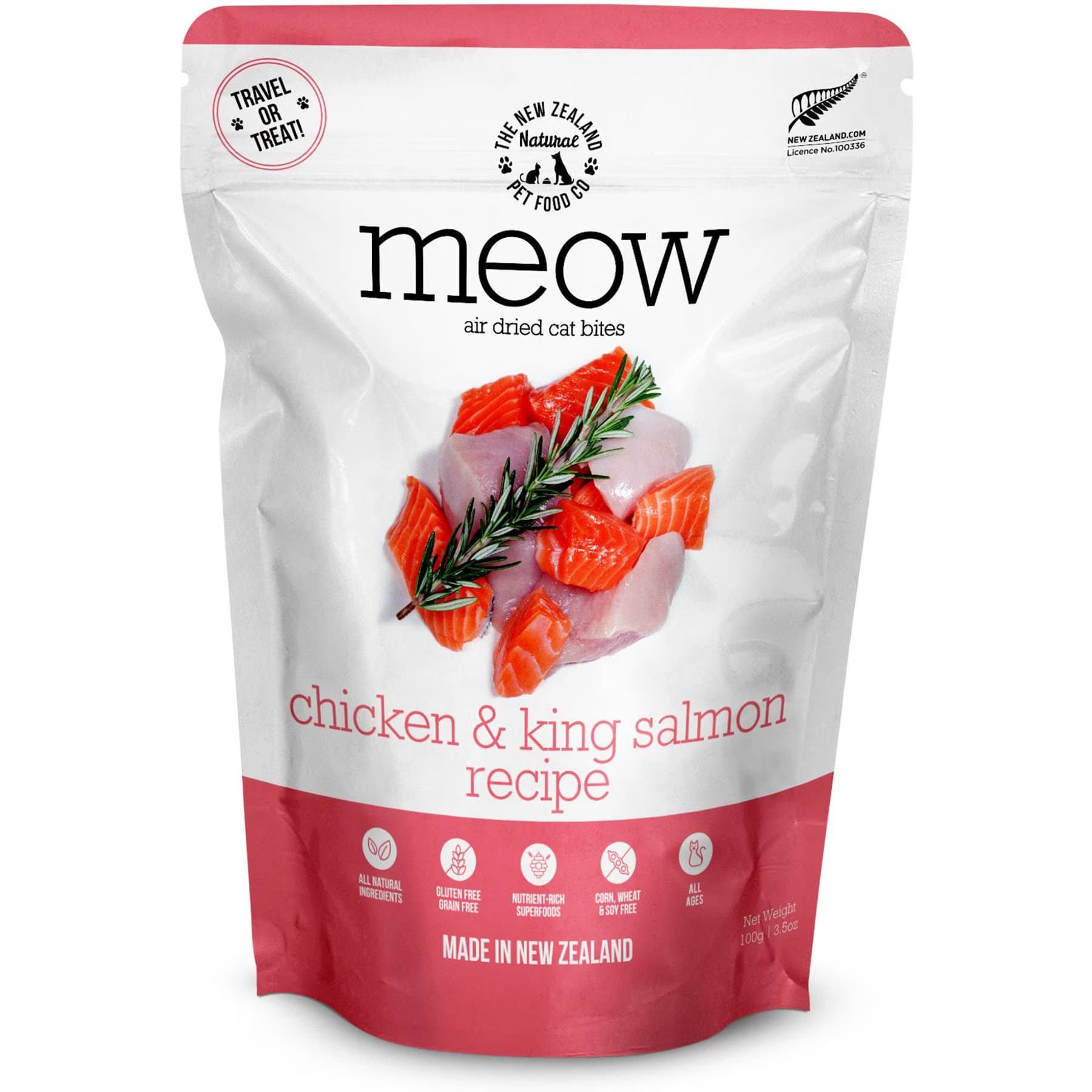 The New Zealand Natural Pet Food Co. The New Zealand Natural Pet Food Co. Meow Chicken & Salmon Air Dried Cat Food