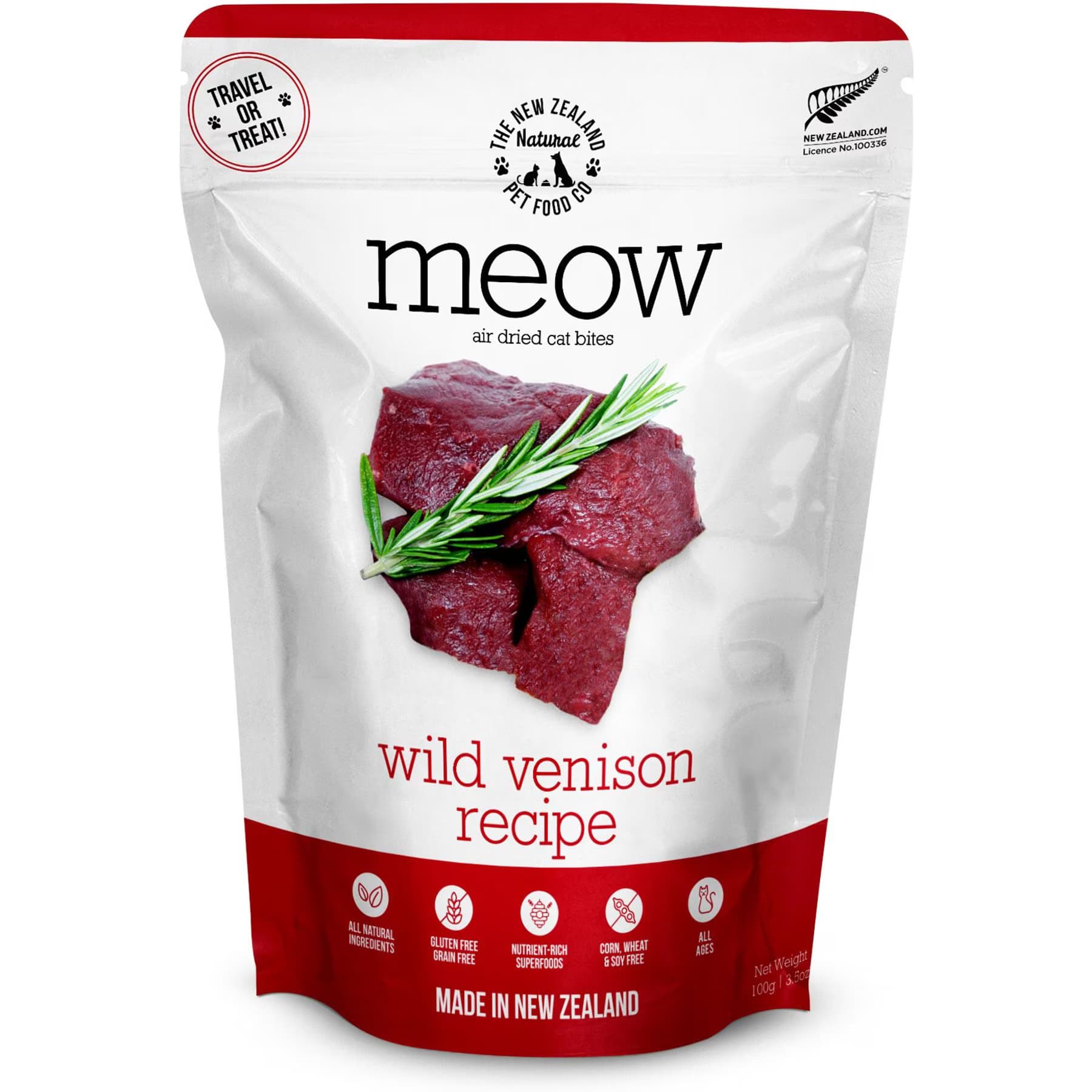The New Zealand Natural Pet Food Co. The New Zealand Natural Pet Food Co. Meow Venison Air Dried Cat Food