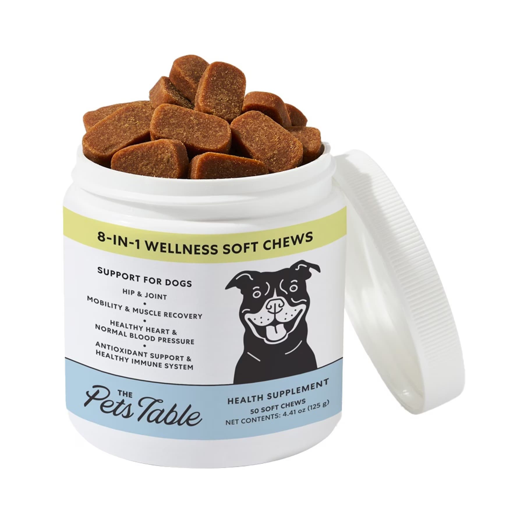 The Pets Table The Pets Table 8-in-1 Chicken Flavored All in One Wellness Soft Chew Vitamin Supplement for Dogs