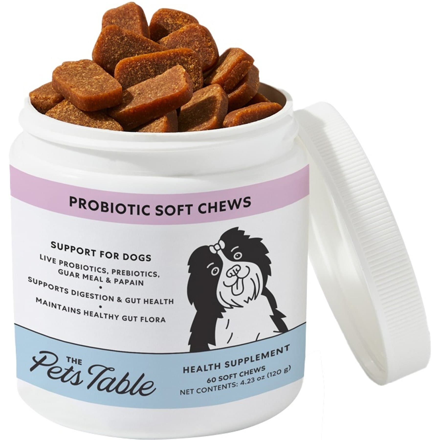 The Pets Table The Pets Table Probiotic Duck Flavored Soft Chew Gut Health & Digestion Aid Supplement for Dogs