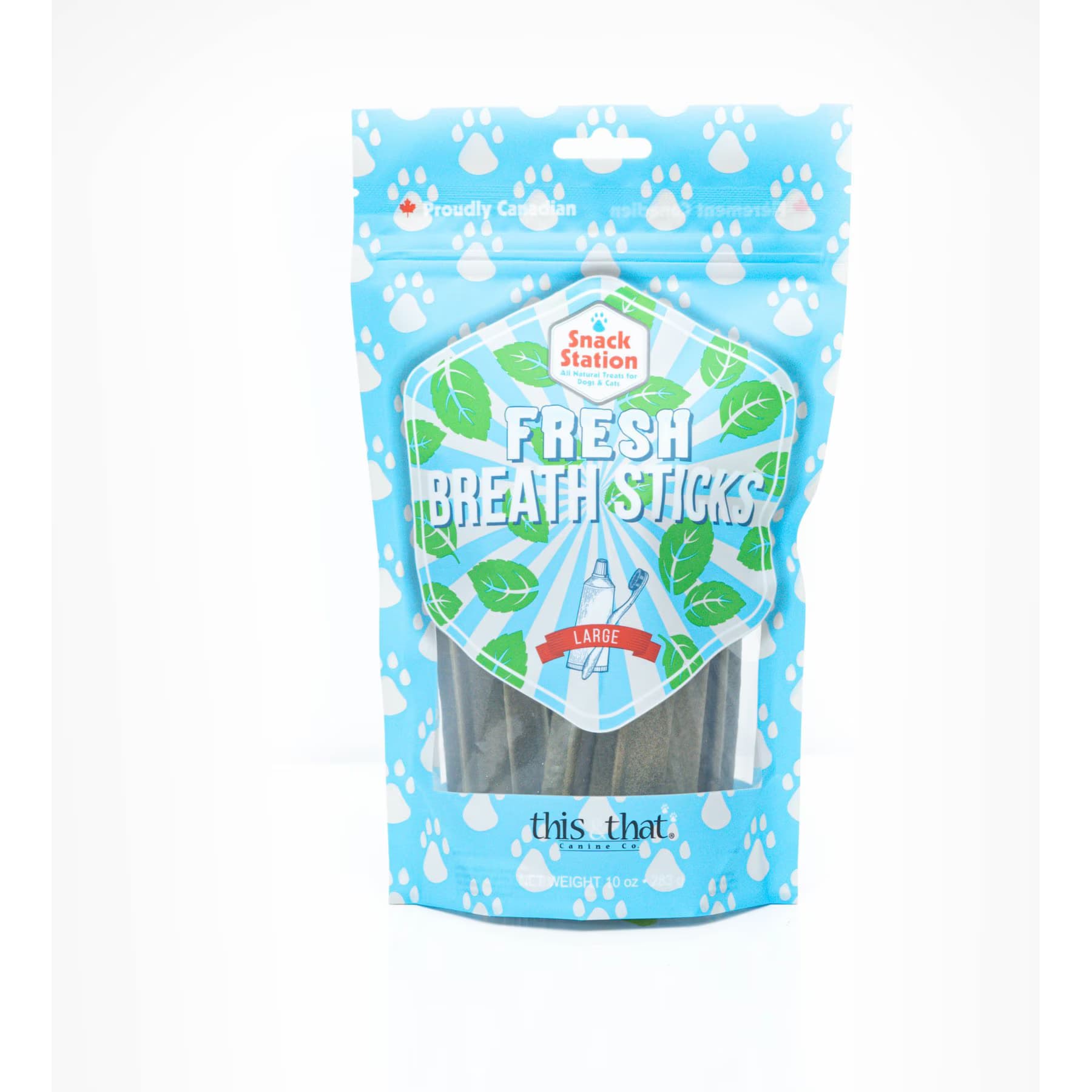 this and that Canine Company this and that Canine Company Snack Station Fresh Breath Sticks Large Dental Dog Treats