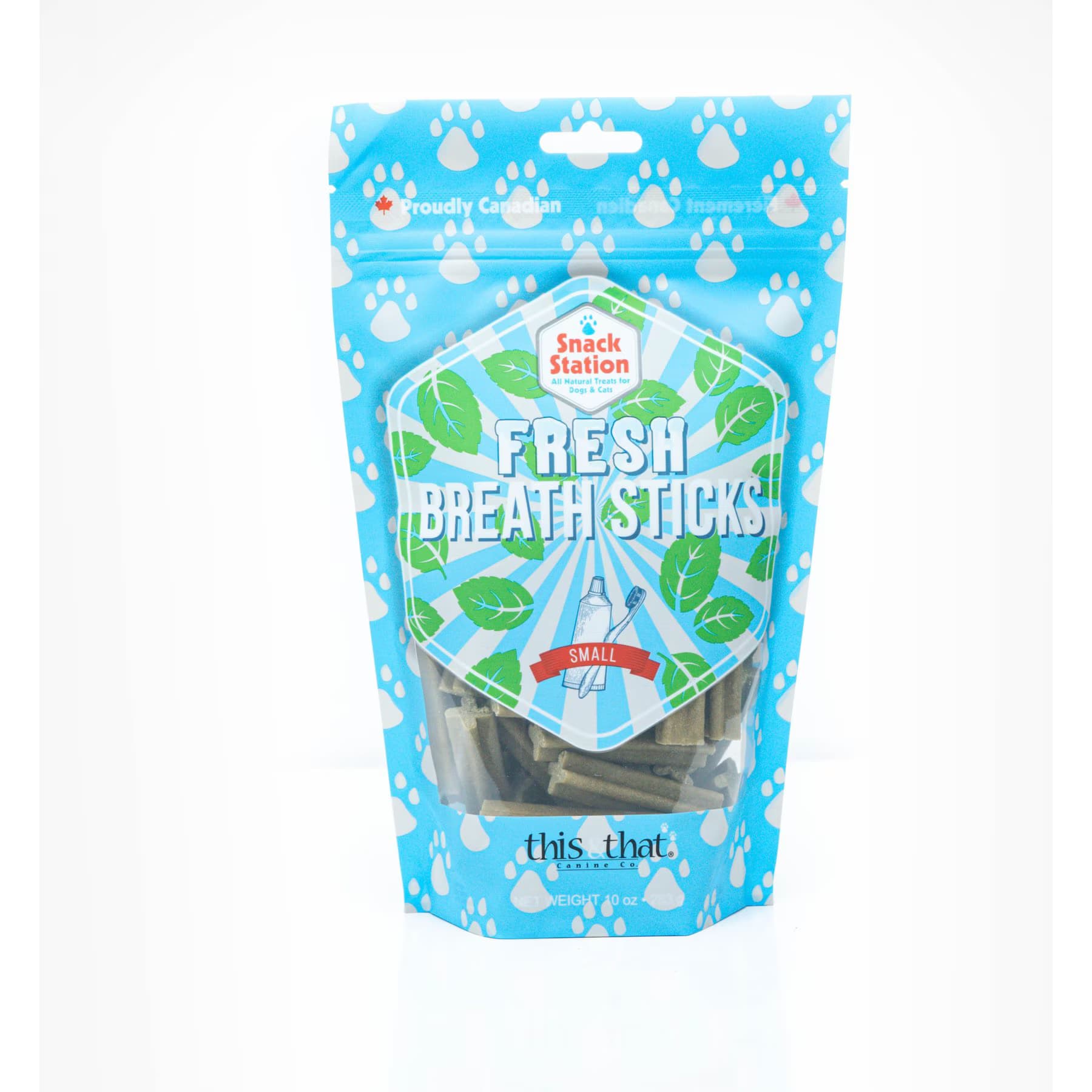 this and that Canine Company this and that Canine Company Snack Station Fresh Breath Sticks Small Dental Dog Treats