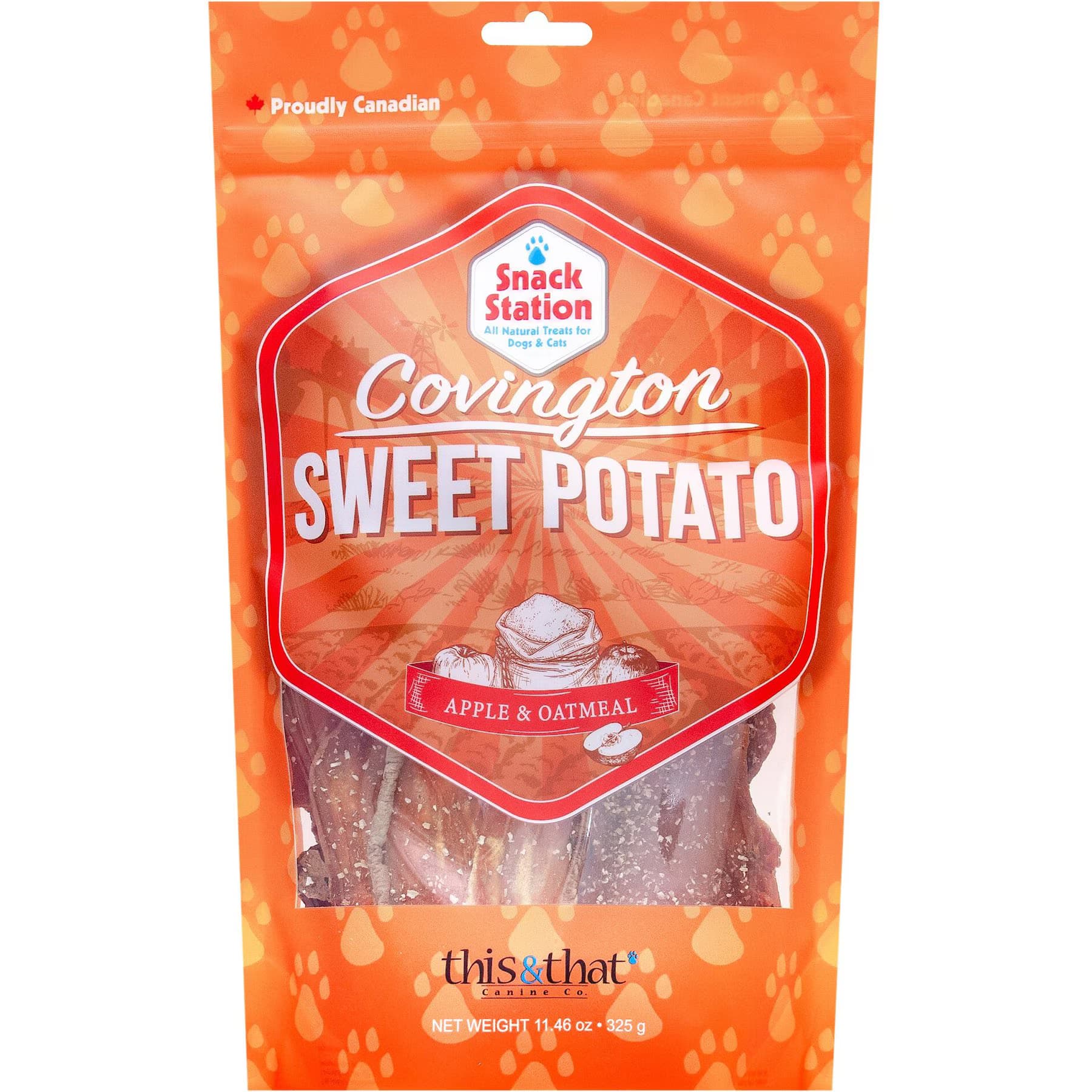 this and that Canine Company Snack Station Premium Covington Sweet Potato Apple & Oatmeal Dehydrated Dog Treats — view 2