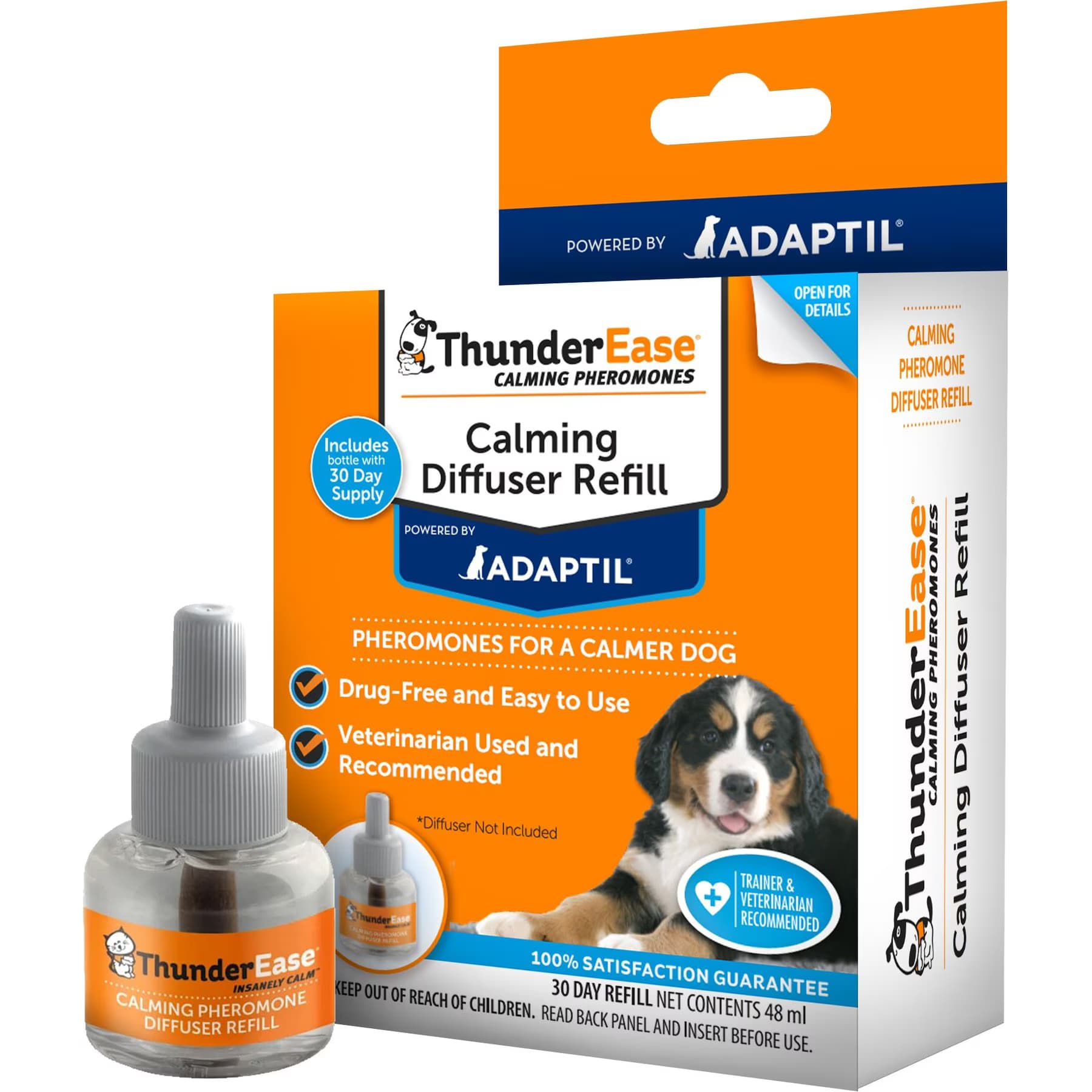 ThunderEase ThunderEase Powered by ADAPTIL Calming Pheromone Diffuser Refill for Dogs, 180 day