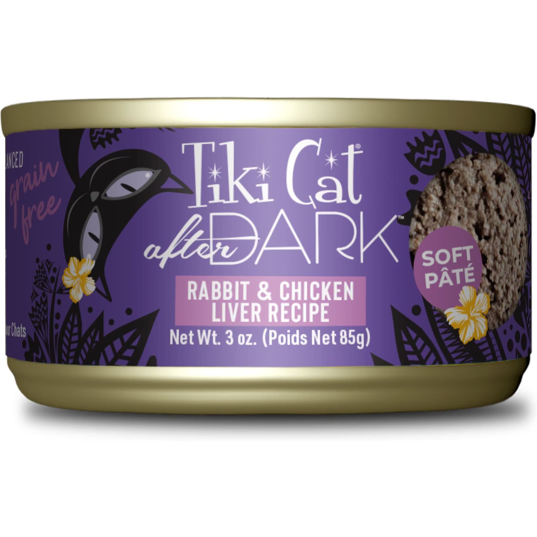 Tiki Cat Tiki Cat After Dark Pate Rabbit & Chicken Liver Recipe Grain-Free Wet Cat Food