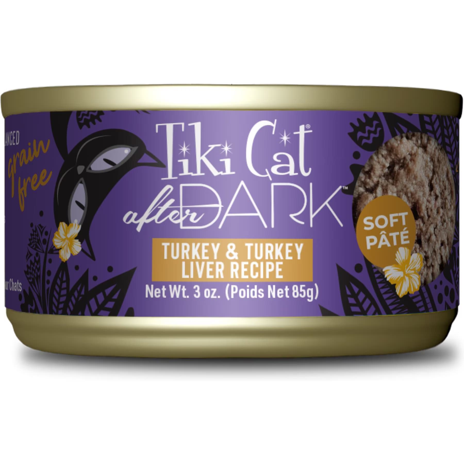 Tiki Cat After Dark Pate Turkey & Turkey Liver Recipe Grain-Free Wet Cat Food — view 2
