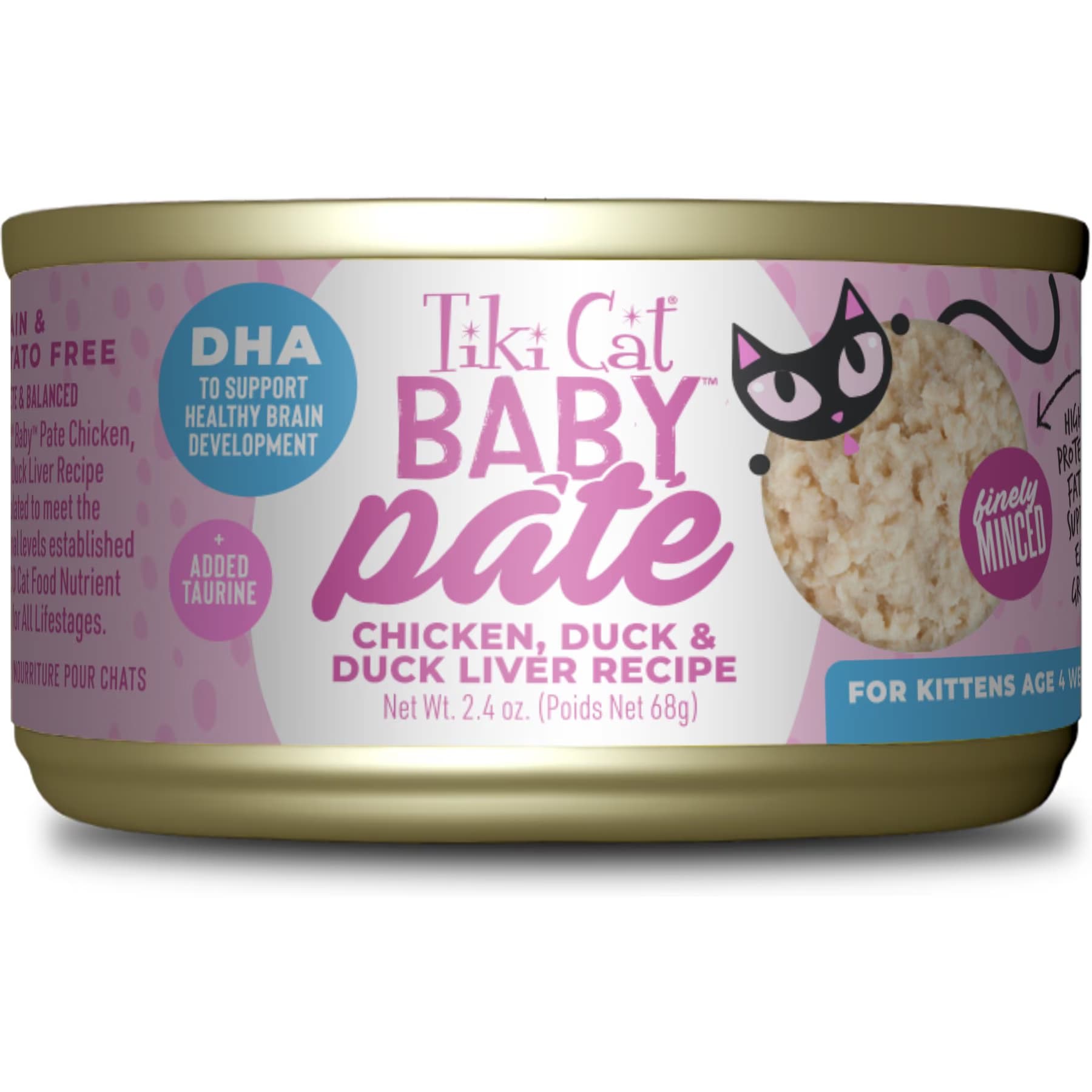 Tiki Cat Tiki Cat Baby Chicken, Duck & Duck Liver Pate Grain-Free Wet Kitten Food
