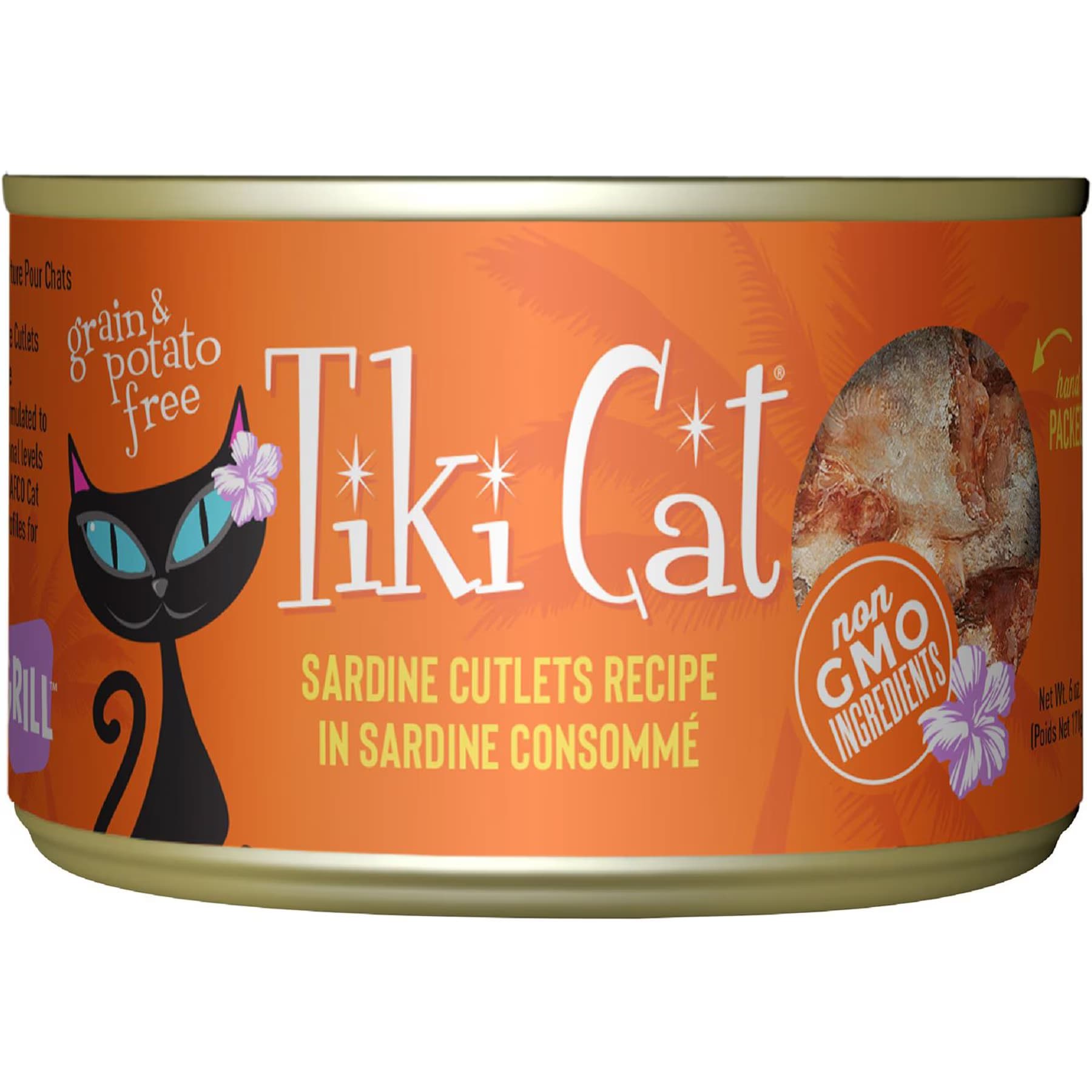 Tiki Cat Tiki Cat Grill Sardine Cutlets Grain-Free Canned Cat Food, 2.8-oz