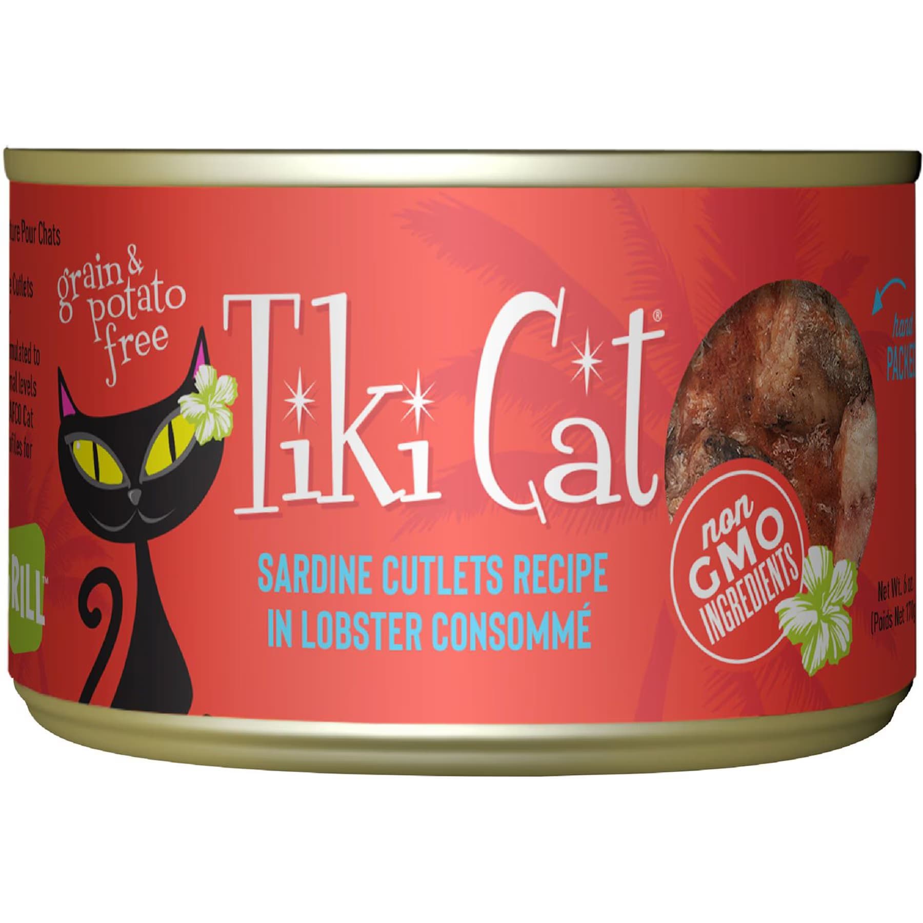 Tiki Cat Tiki Cat Grill Sardine Cutlets in Lobster Consomme Grain-Free Canned Cat Food, 2.8-oz