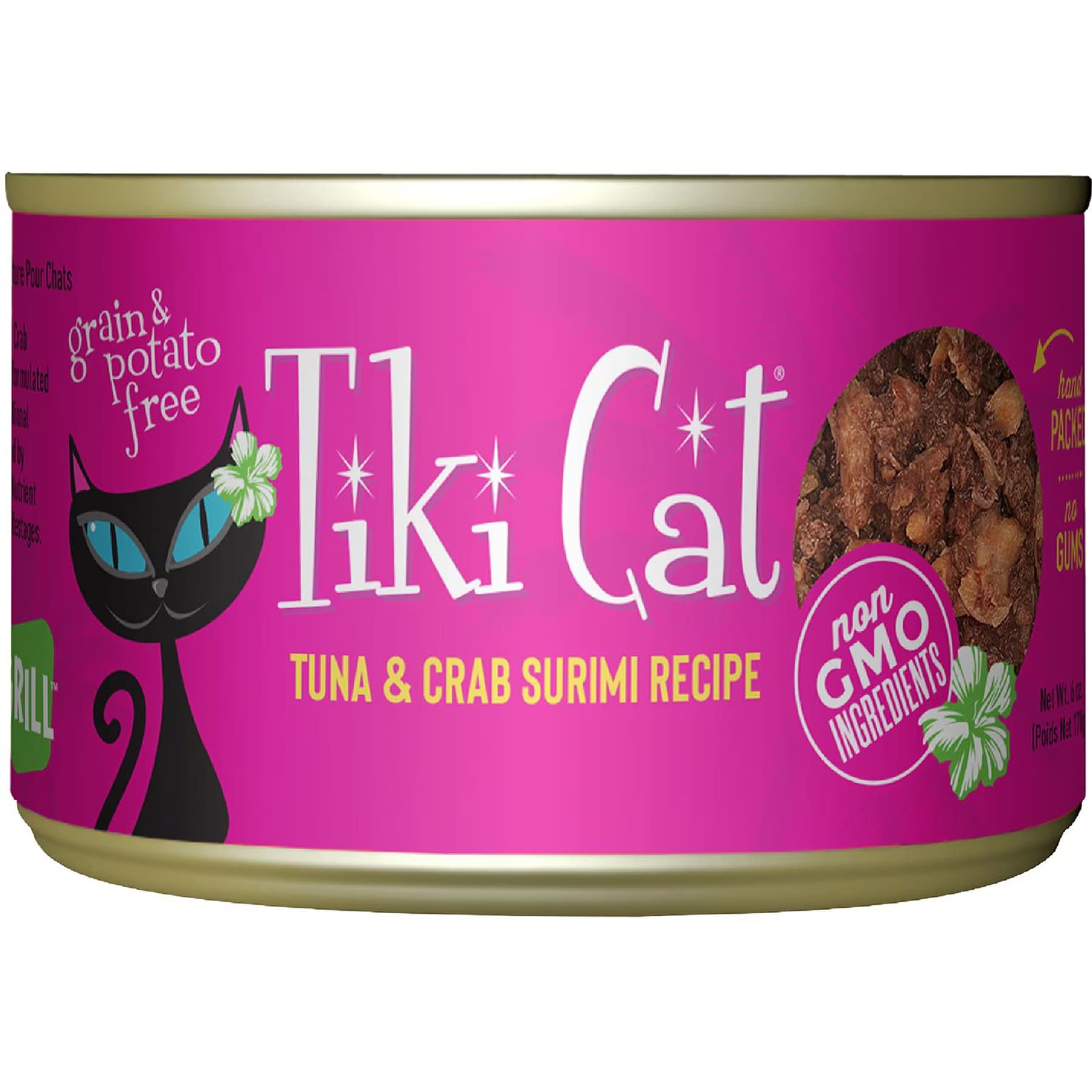 Tiki Cat Tiki Cat Grill Tuna in Crab Surimi Grain-Free Canned Cat Food, 2.8-oz