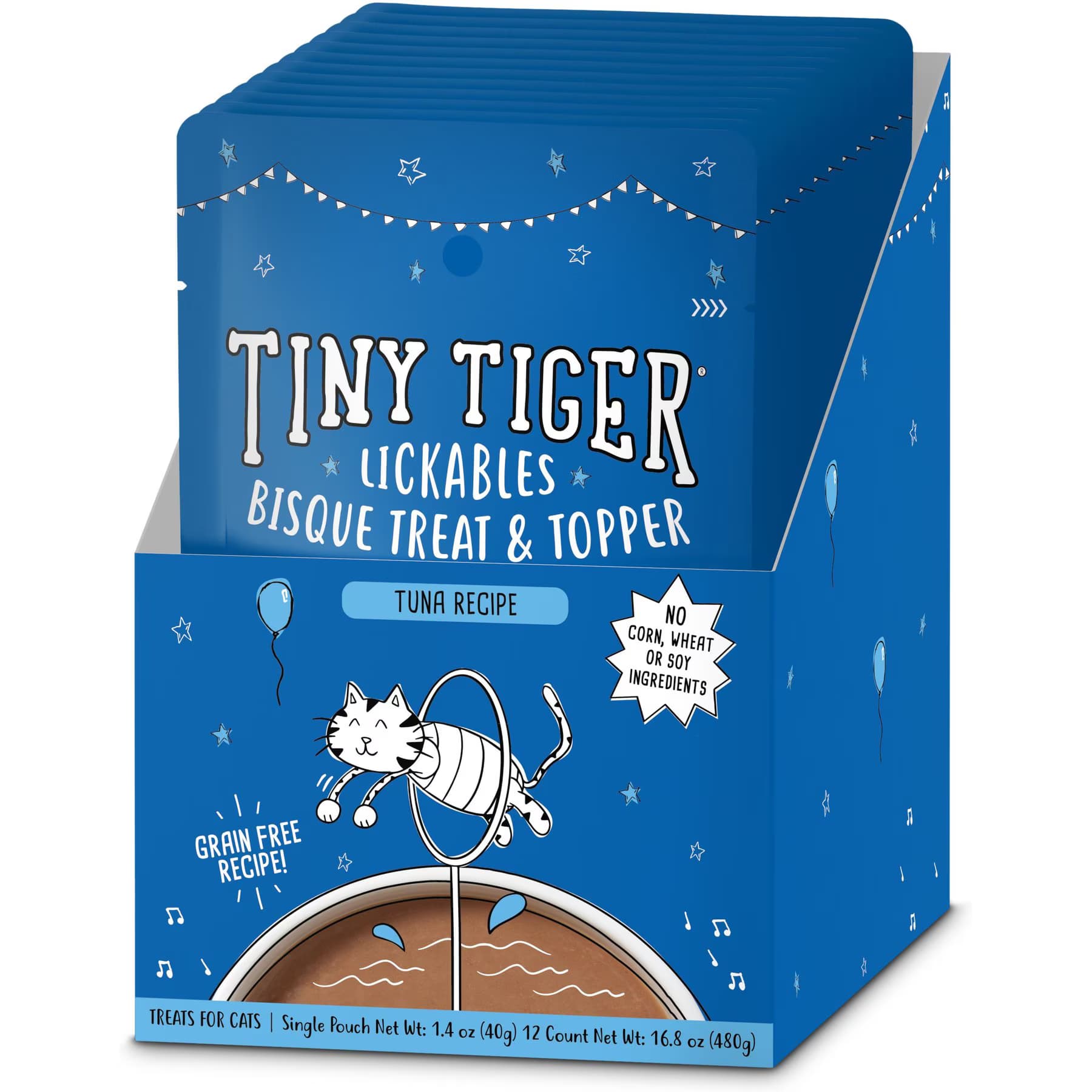 Tiny Tiger Tiny Tiger Lickables Bisque Tuna Recipe Cat Treat & Topper