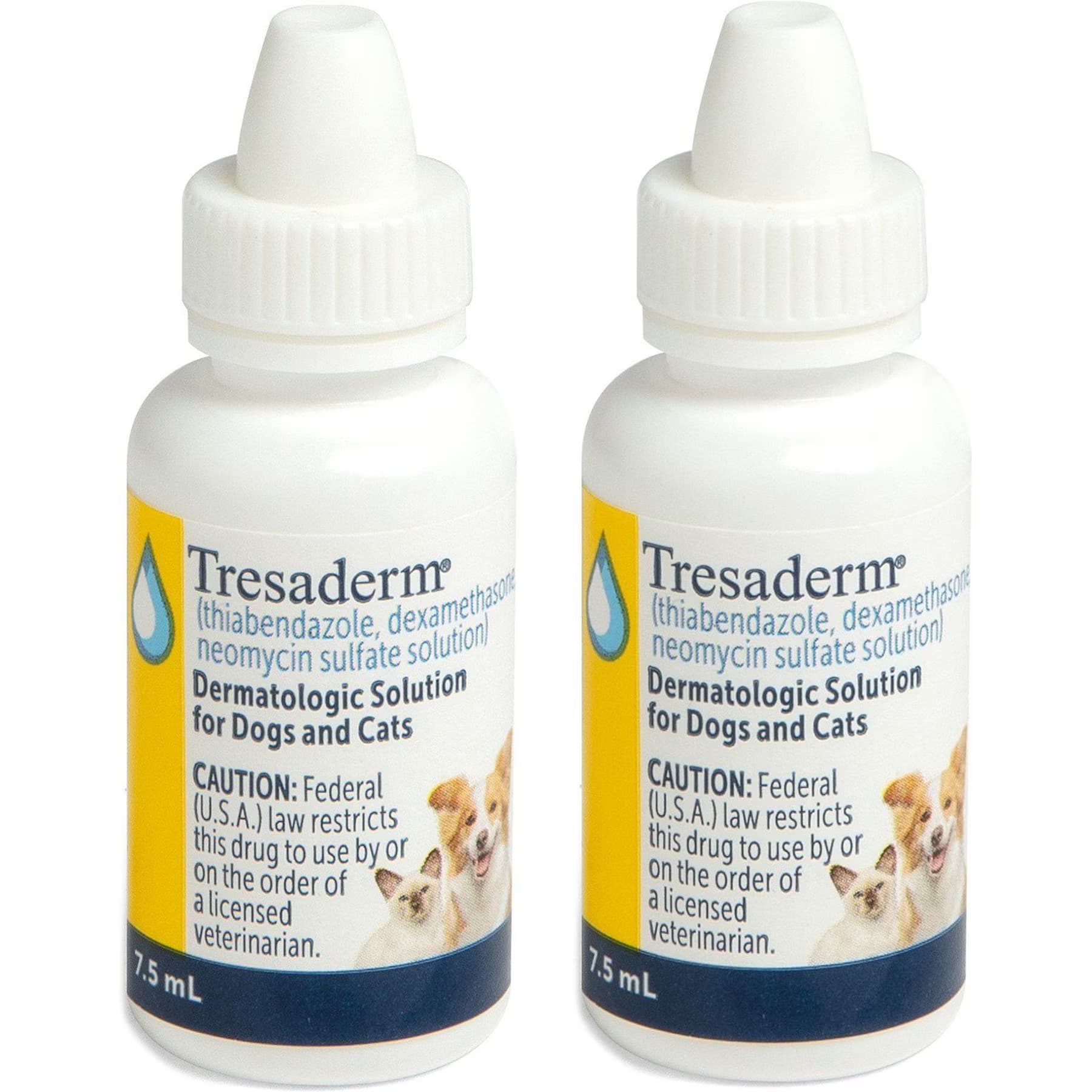 Tresaderm (thiabendazole, dexamethasone, neomycin sulfate solution) Topical Solution for Dogs & Cats, 7.5-mL — view 4