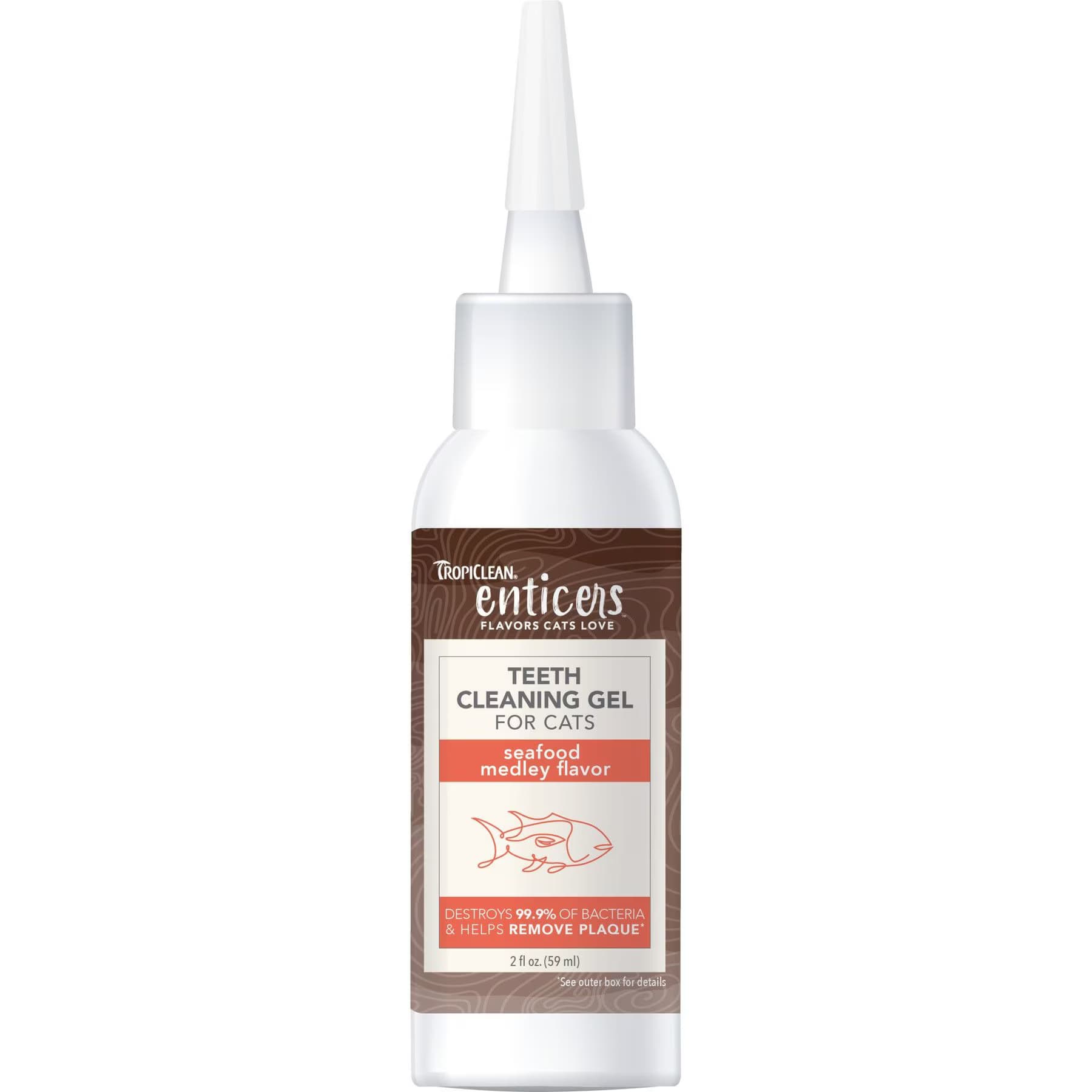 TropiClean TropiClean Enticers Seafood Medley Flavor Cat Teeth Cleaning Gel