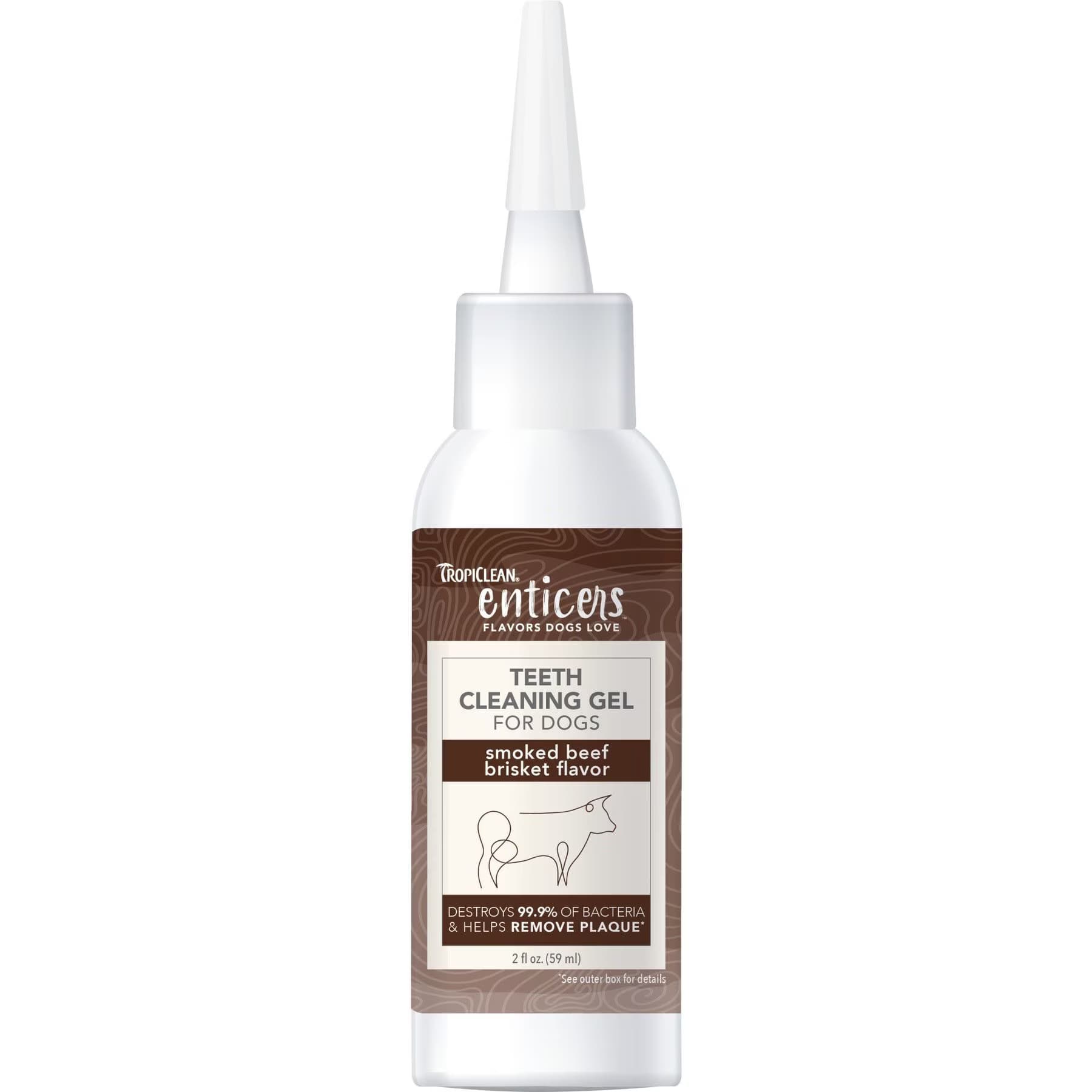TropiClean TropiClean Enticers Smoked Beef Brisket Flavor Dog Teeth Cleaning Gel