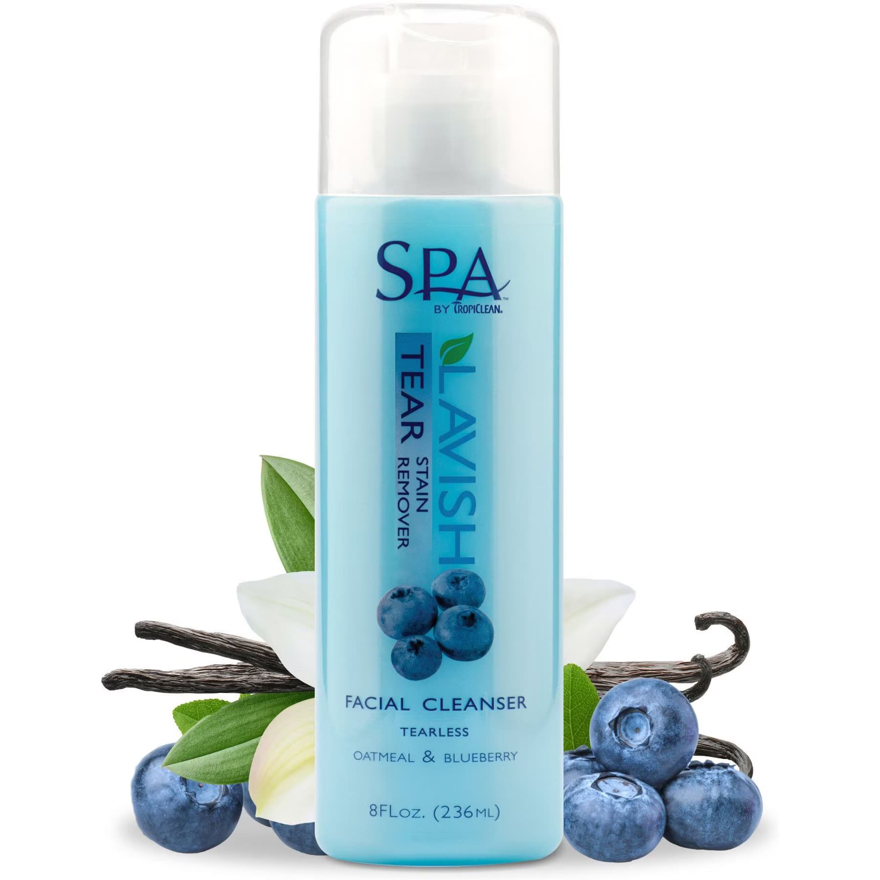 TropiClean TropiClean Spa Dog Facial Cleanser & Tear Stain Remover, 1-gal bottle